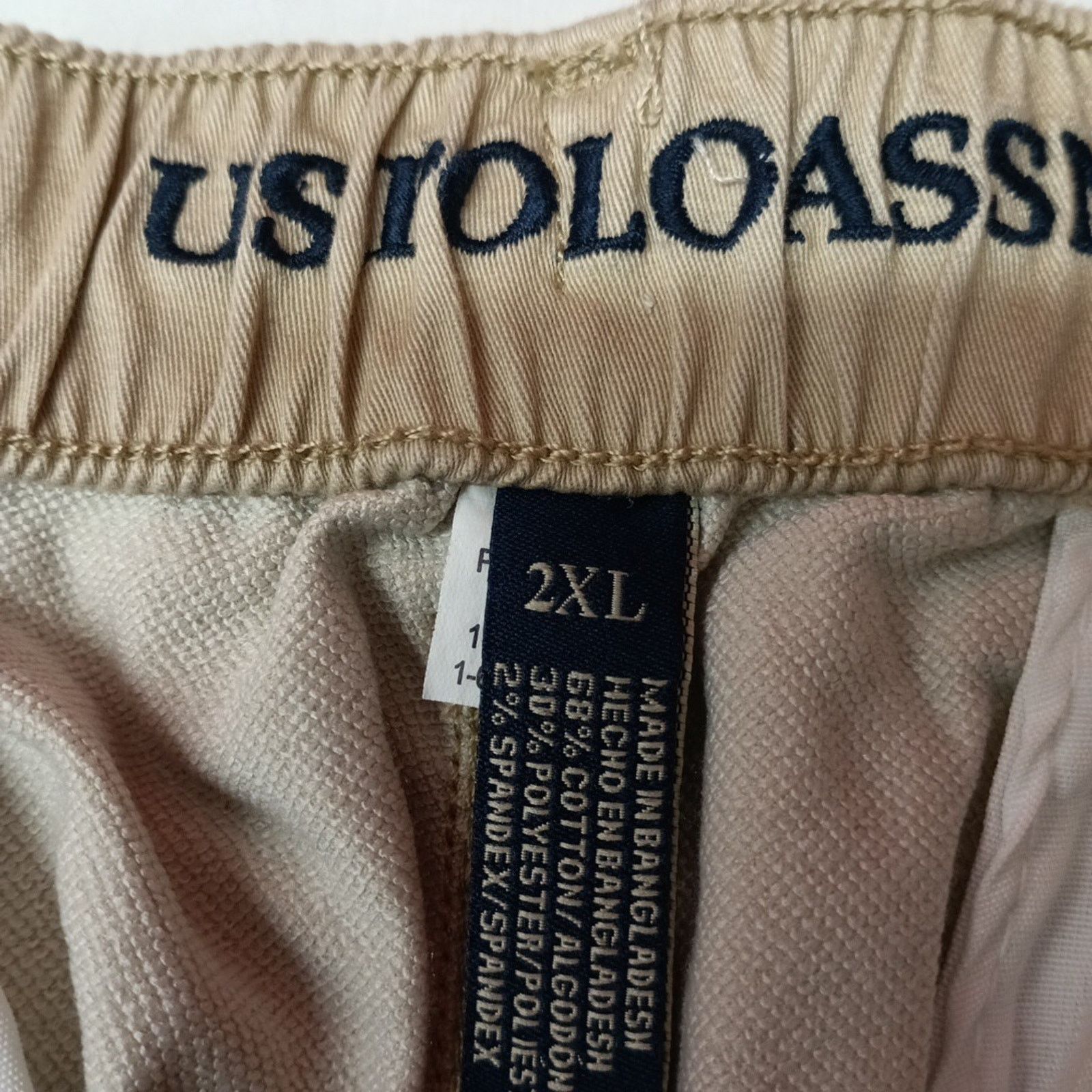U.S. Polo Assn. U.S Polo Assn. Comfort Waist Pants Mens 2XL Beige Button Zip Size US 40 / EU 56 - 6 Thumbnail