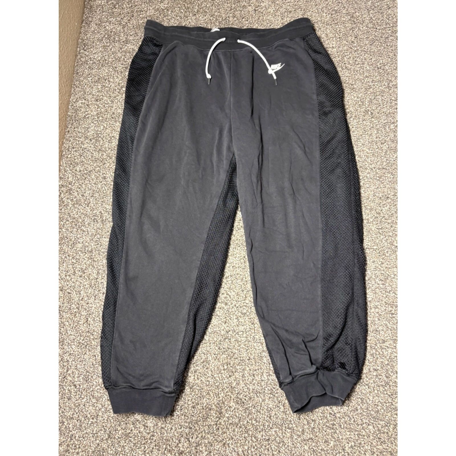 Nike Nike Tennis Joggers Pants Womens XL Black Serena Williams Design Crew Fleece DD3862 Size 40" / US 18 - 2 Thumbnail