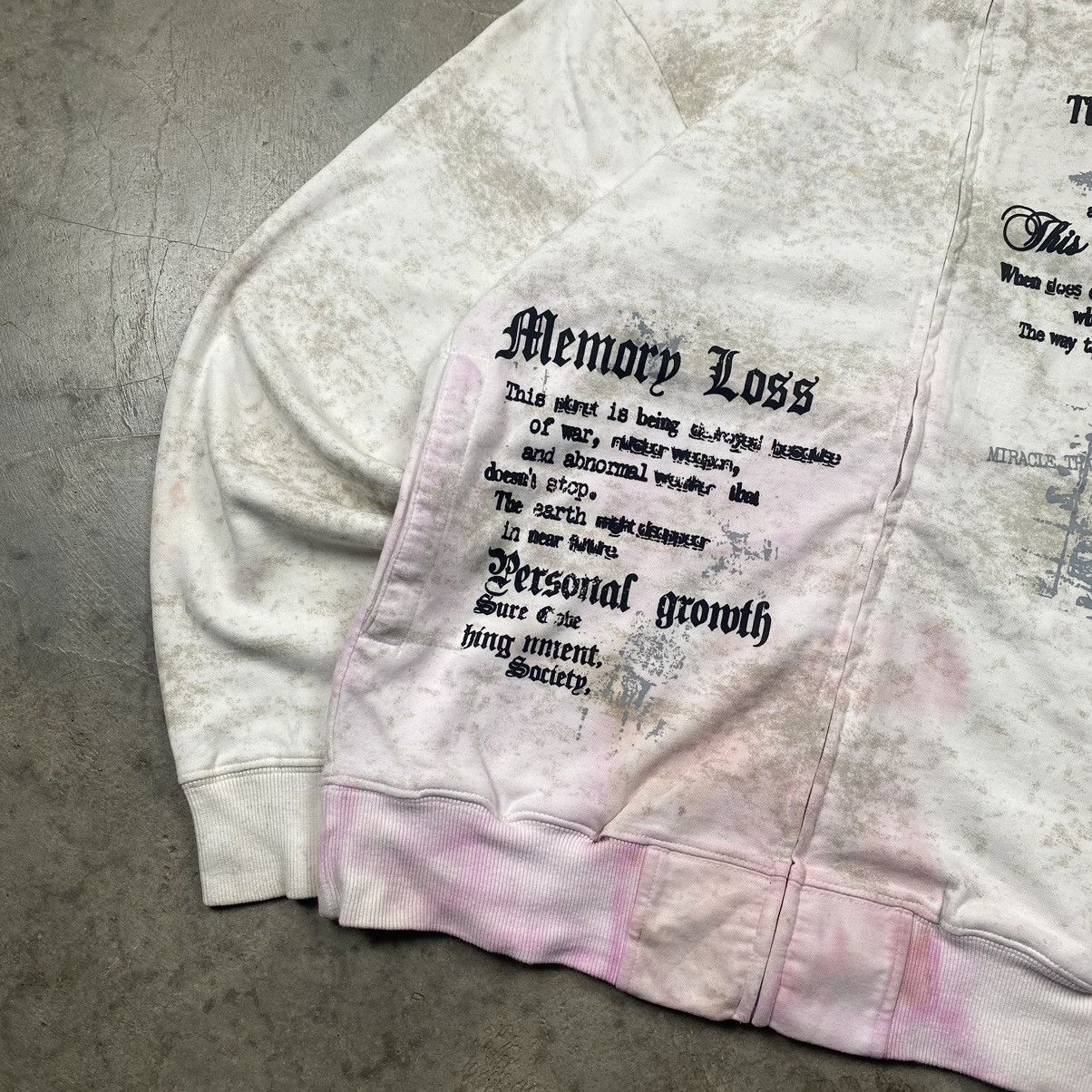 Affliction × If Six Was Nine × Le Grande Bleu (L.G.B.) y2k Beaumere Skulls Tribal Wording Poem Zip Up Size US M / EU 48-50 / 2 - 2 Thumbnail