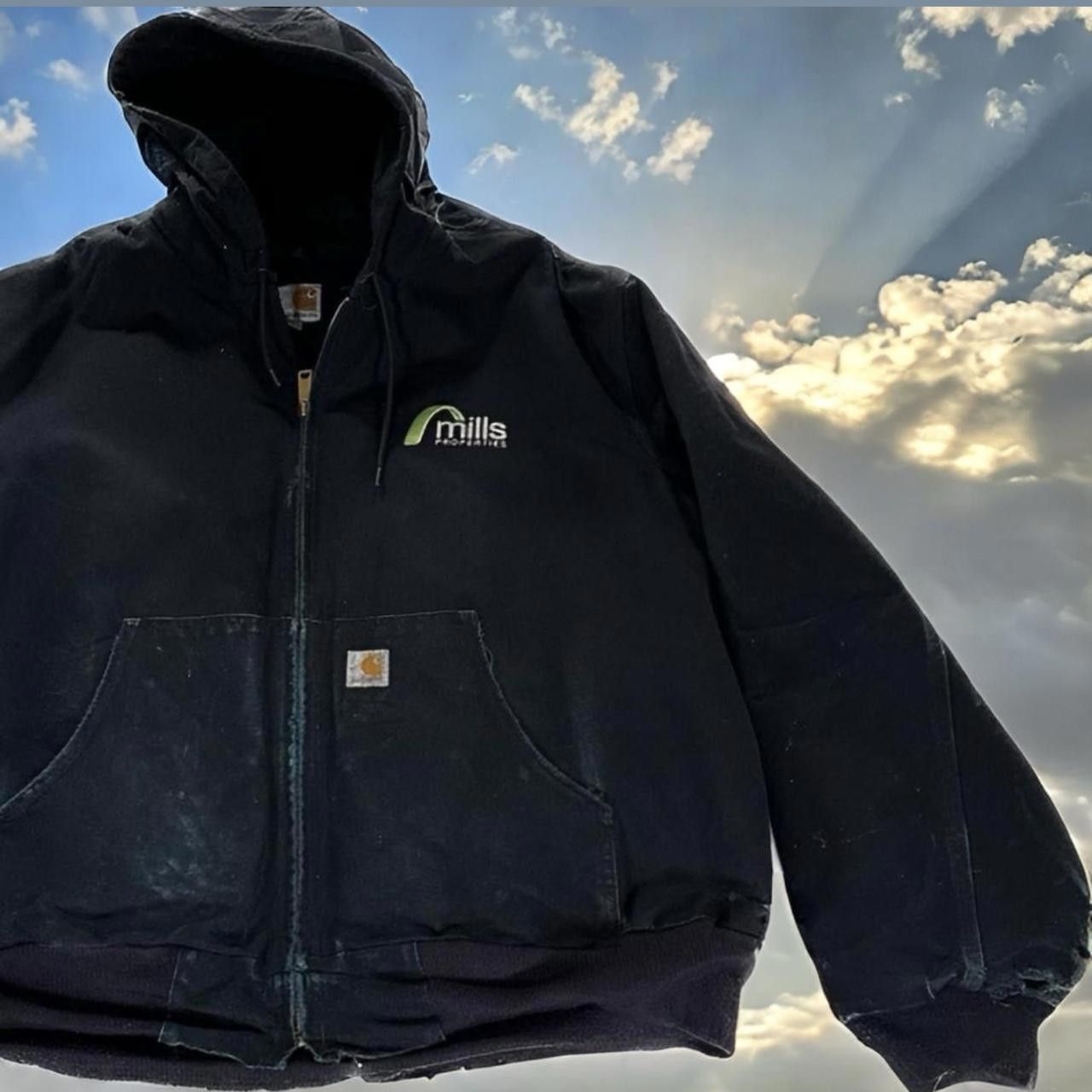 image of Men's 2Xl Vintage 90's Carhartt Jacket Black Usa