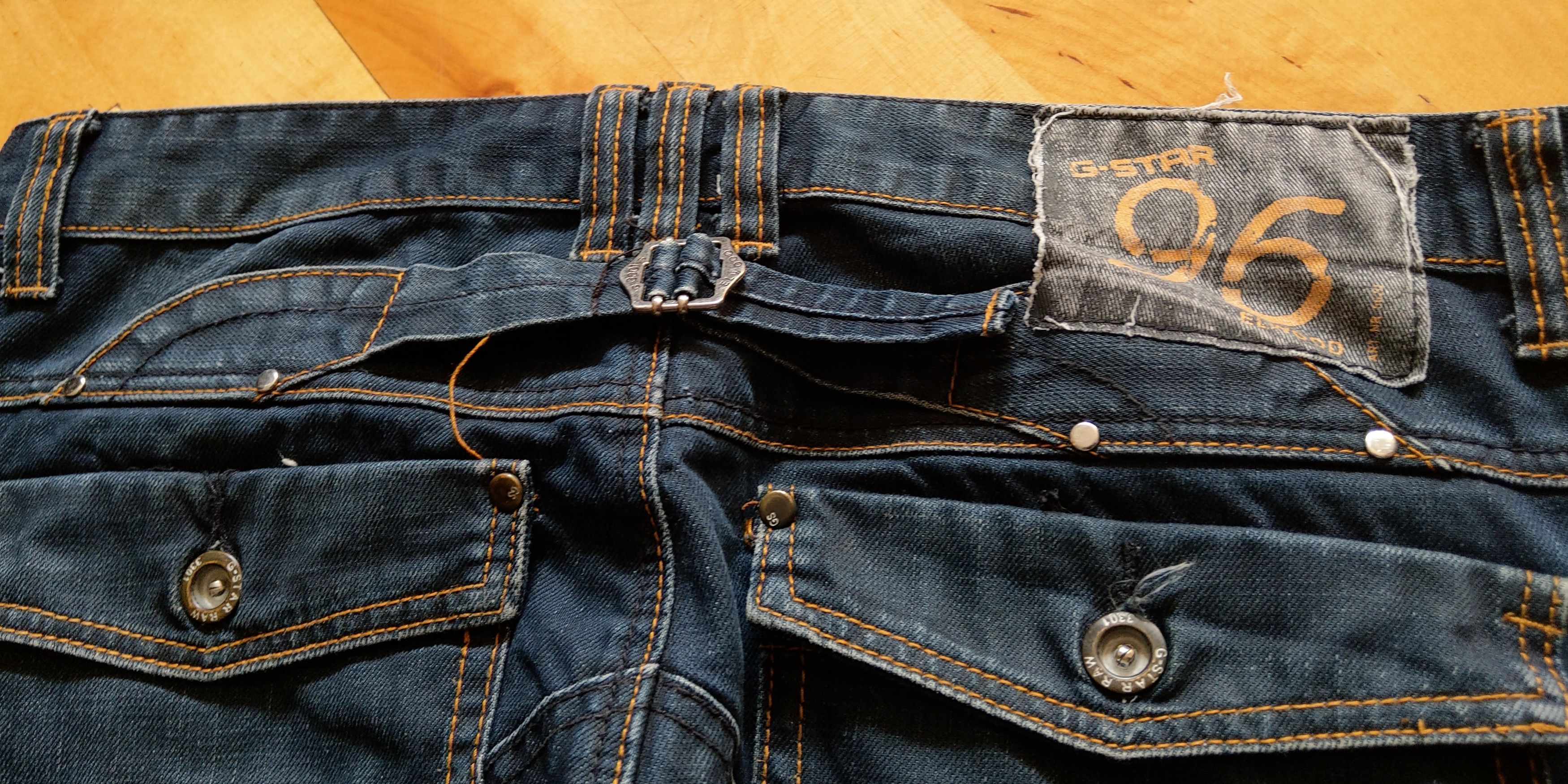 G-Star G-Star Typography Pants Flared Baggy Denim Goth GS RAW Size US 36 / EU 52 - 13 Thumbnail