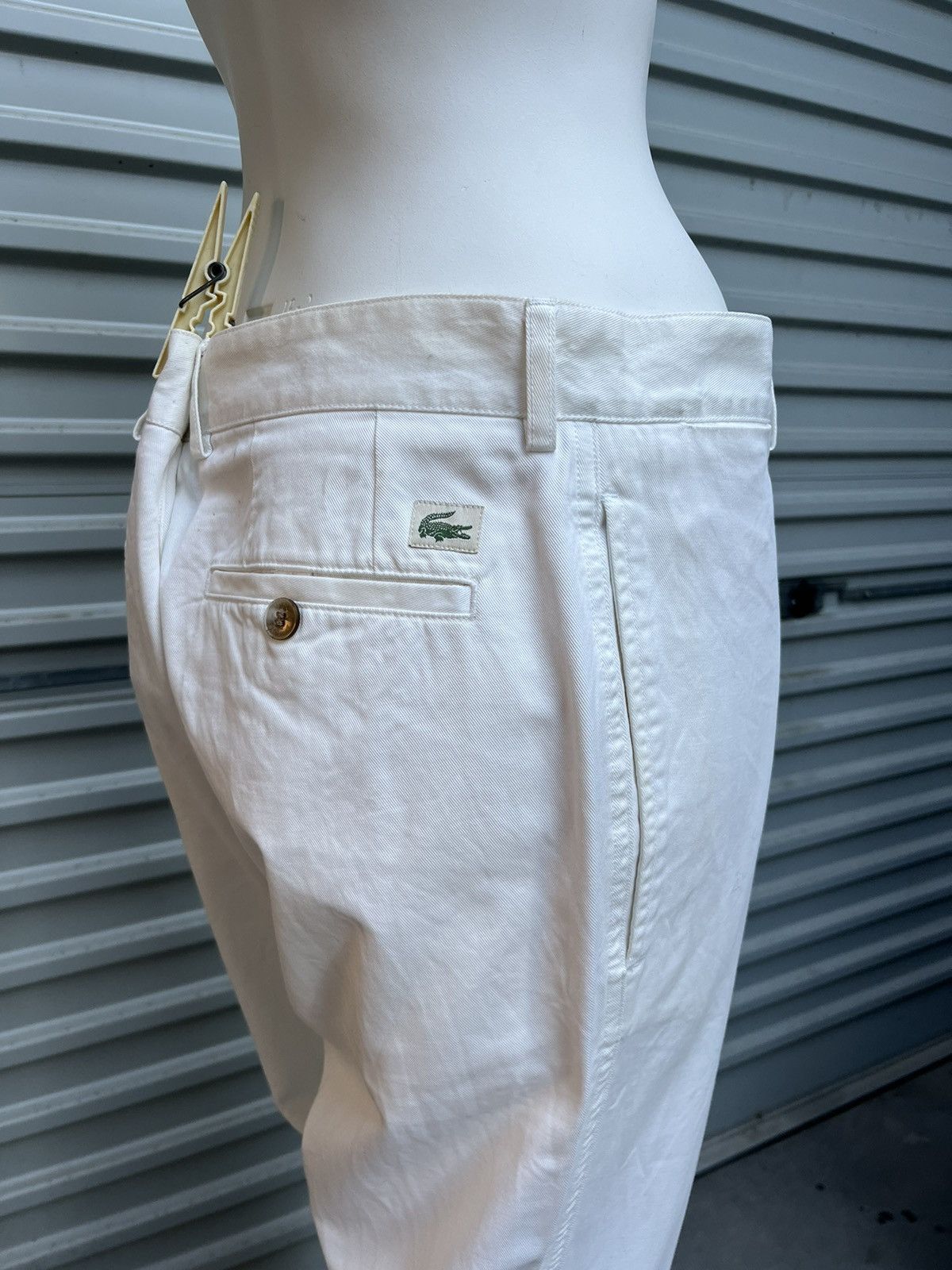 Lacoste MEN’S LACOSTE WHITE COTTON PANTS Size US 44 / EU 60 - 12 Thumbnail