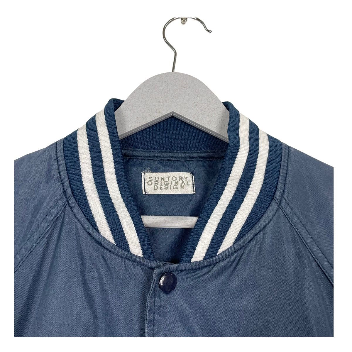 Japanese Brand × Vintage 💥VINTAGE SUNTORY BOSS SNAP VARSITY JACKET Size US L / EU 52-54 / 3 - 7 Thumbnail