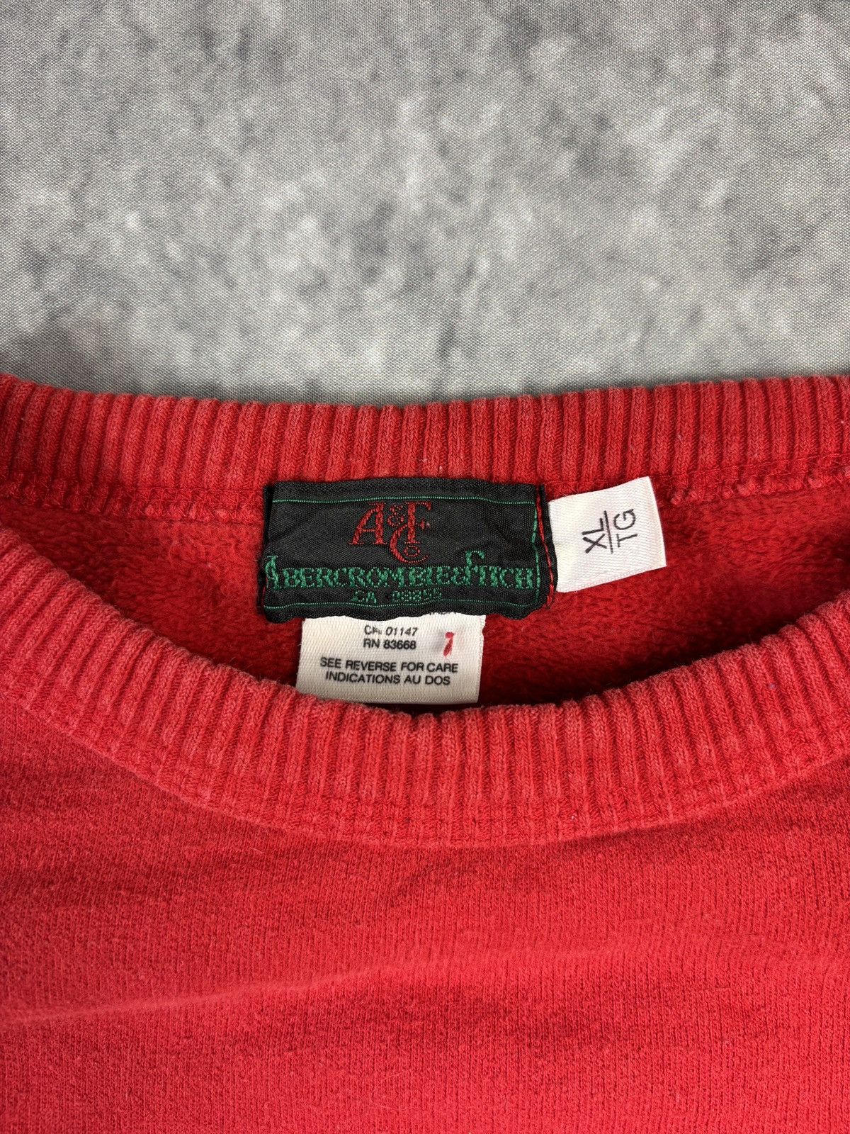 Abercrombie & Fitch × Vintage 1980s Abercrombie & Fitch Crewneck Vintage Sweatshirt Boxy Size US M / EU 48-50 / 2 - 3 Thumbnail