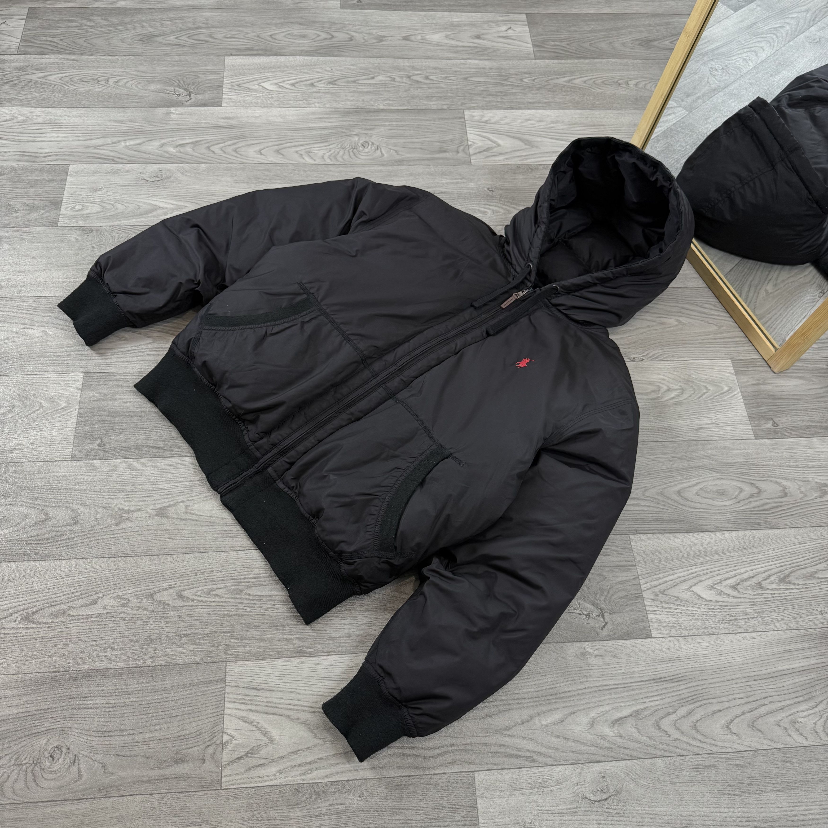 Polo Ralph Lauren Vintage Polo Ralph Lauren 90s Black Bomber Puffer Jacket L Size US L / EU 52-54 / 3 - 4 Thumbnail