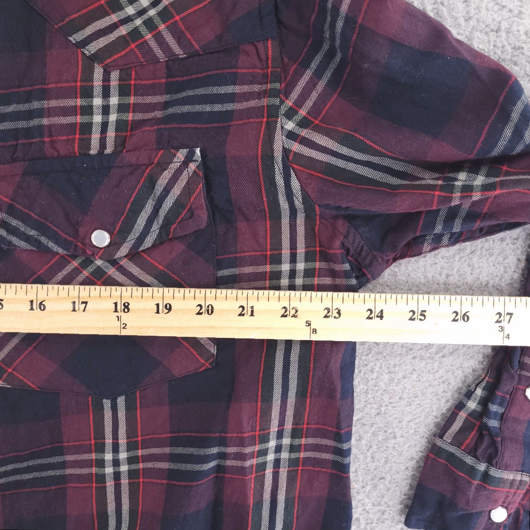 Vintage Woodland Creek Mens Shirt Large Red Western Long Sleeve Button Pearl Snap Size US L / EU 52-54 / 3 - 6 Thumbnail