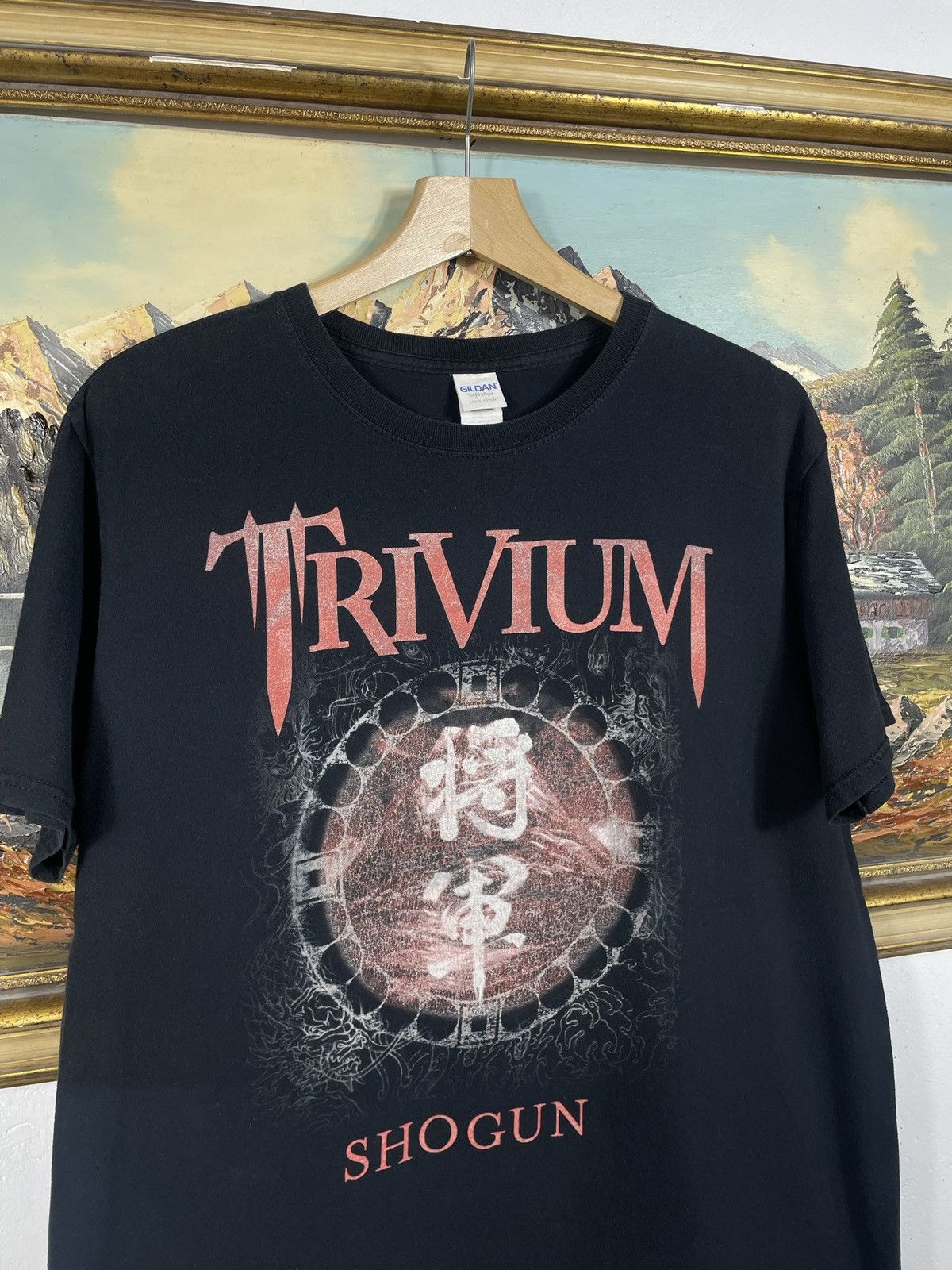 Band Tees × Vintage Trivium Shogun Black T-shirt Tee Merch 2008 Metal Rock Heavy Size US L / EU 52-54 / 3 - 6 Thumbnail