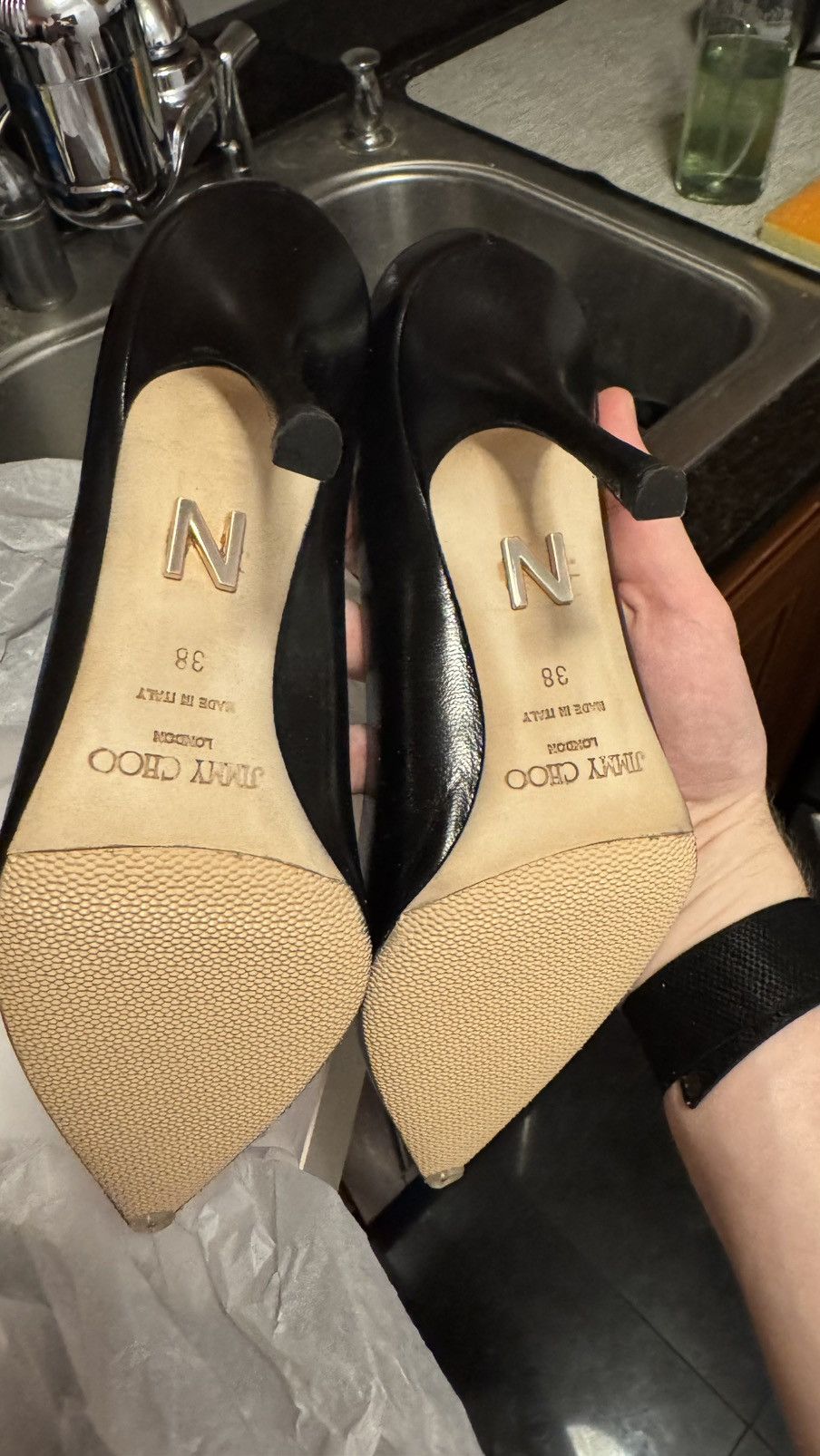 Jimmy Choo Jimmy Choo Leather Heels Size US 7.5 / IT 37.5 - 6 Thumbnail