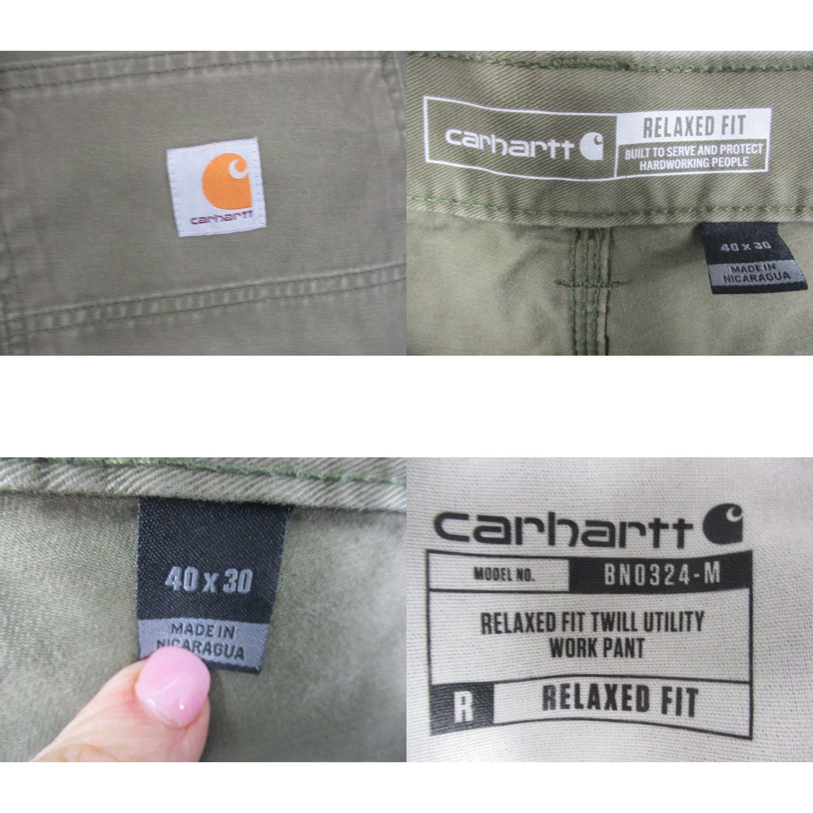 Carhartt Carhartt Relaxed Utility Work Pant 40x30 Green Men's Carpenter Size US 40 / EU 56 - 8 Thumbnail