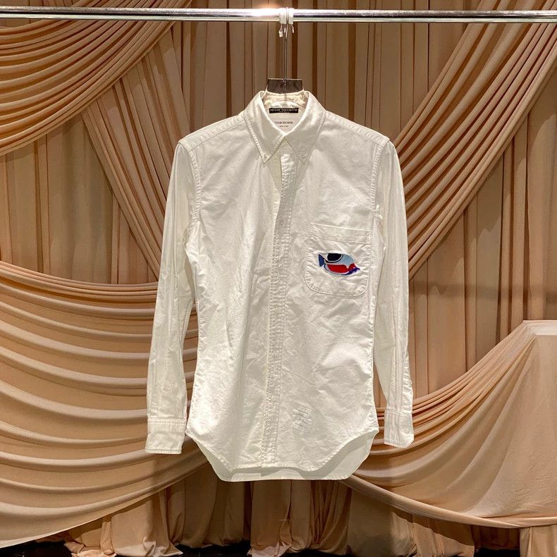 Thom Browne Thom Browne Embroidered tropical fish shirt Size US M / EU 48-50 / 2 - 1 Thumbnail