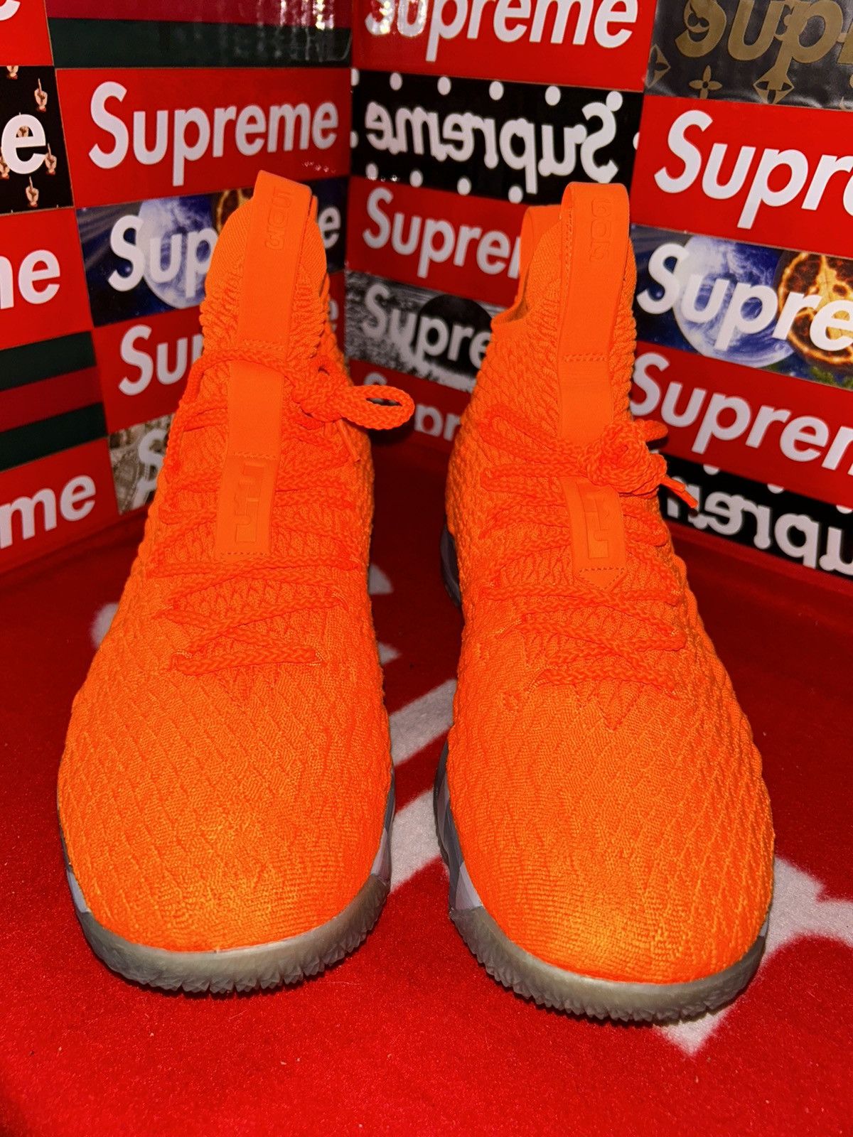 Nike Nike Lebron 15 Orange Box PE AR5125-800 size 12 NEW WITH BOX Size US 12 / EU 45 - 2 Thumbnail