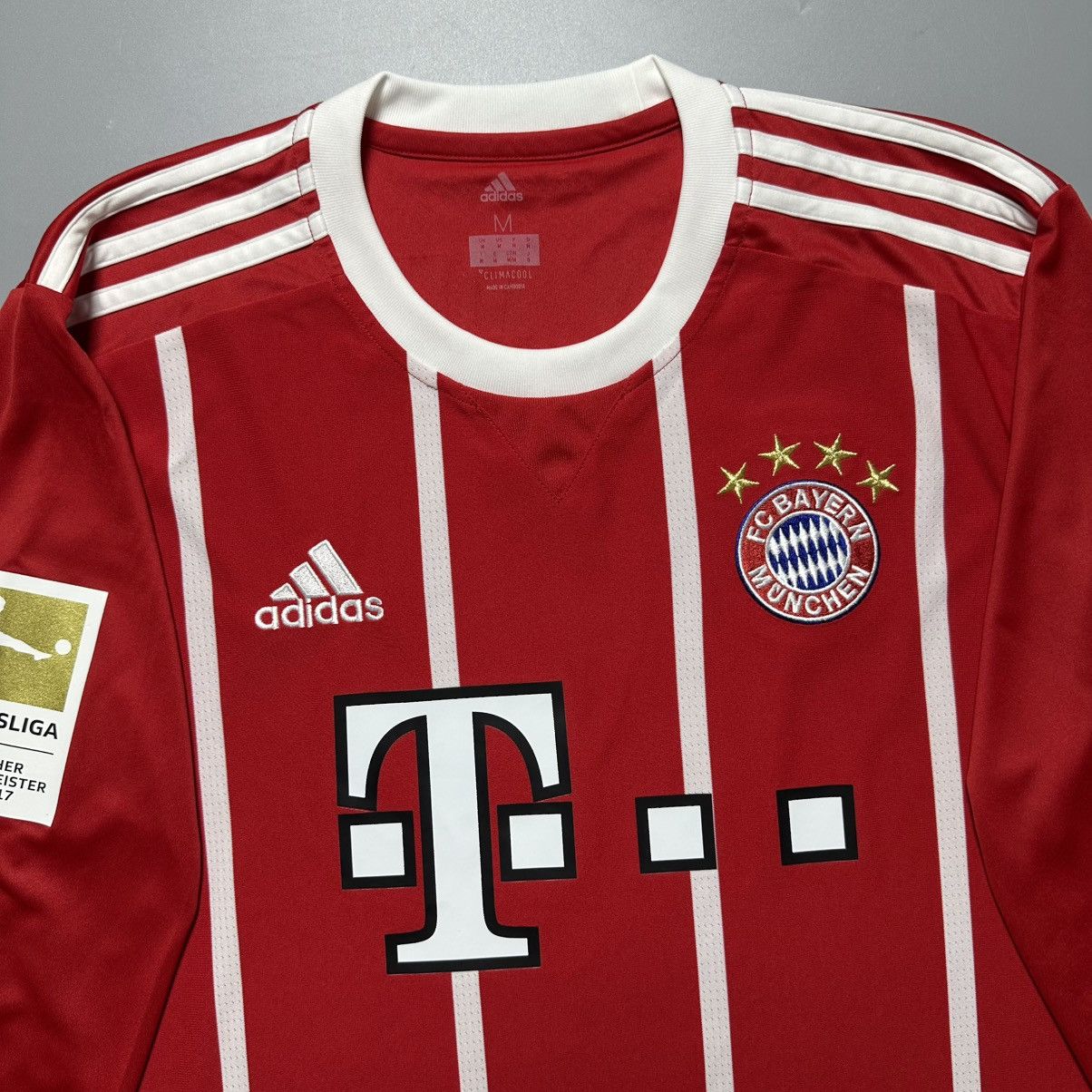 Vintage BAYERN ADIDAS 2017/2018 FOOTBALL HOME JERSEY #10 ROBBEN Size US M / EU 48-50 / 2 - 4 Thumbnail