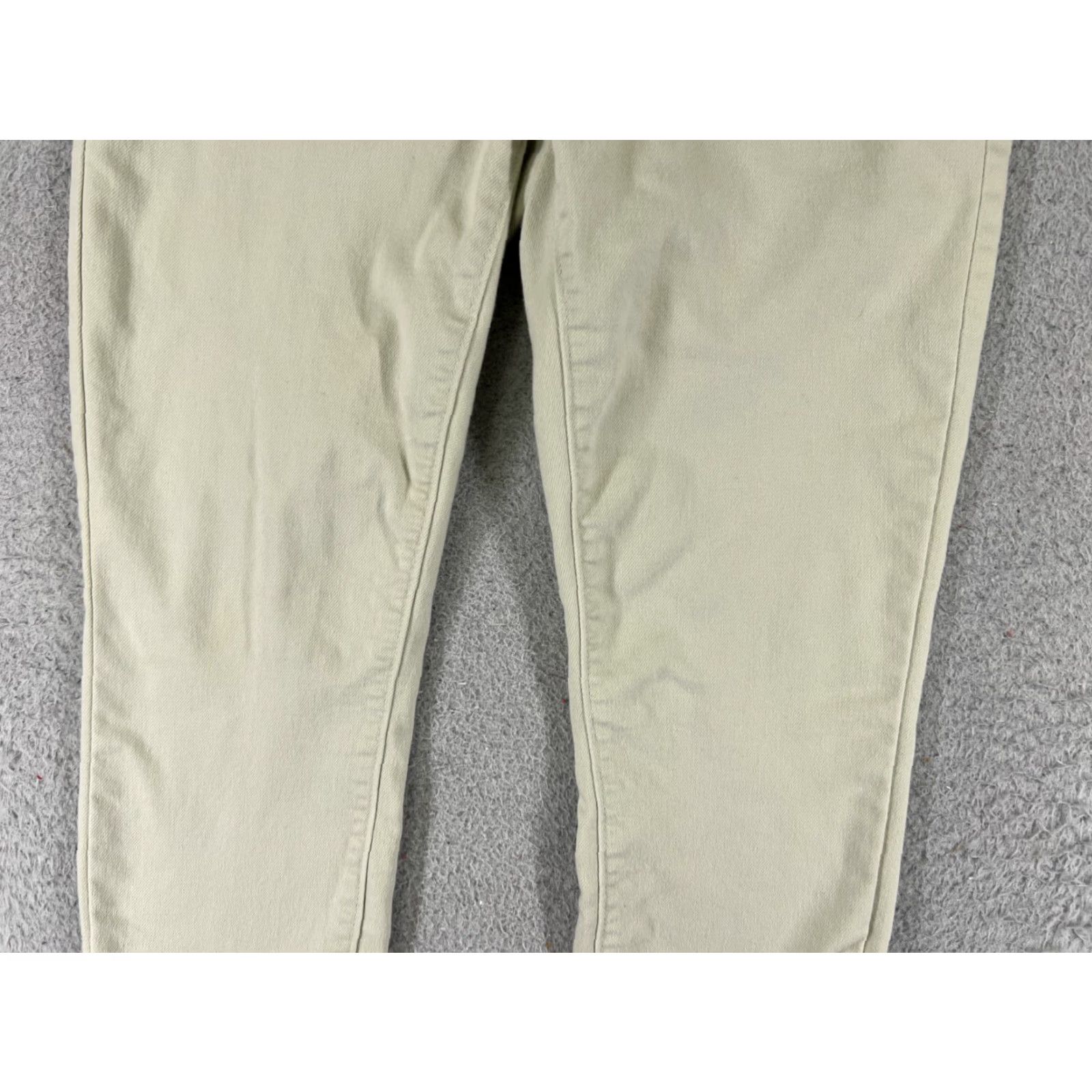 Vintage LC Lauren Conrad Jeans Women 4 Beige Denim Skinny Crop 27x24 Cotton Blend Low Rise 5-Pocket Size 27" / US 4 / IT 40 - 3 Thumbnail
