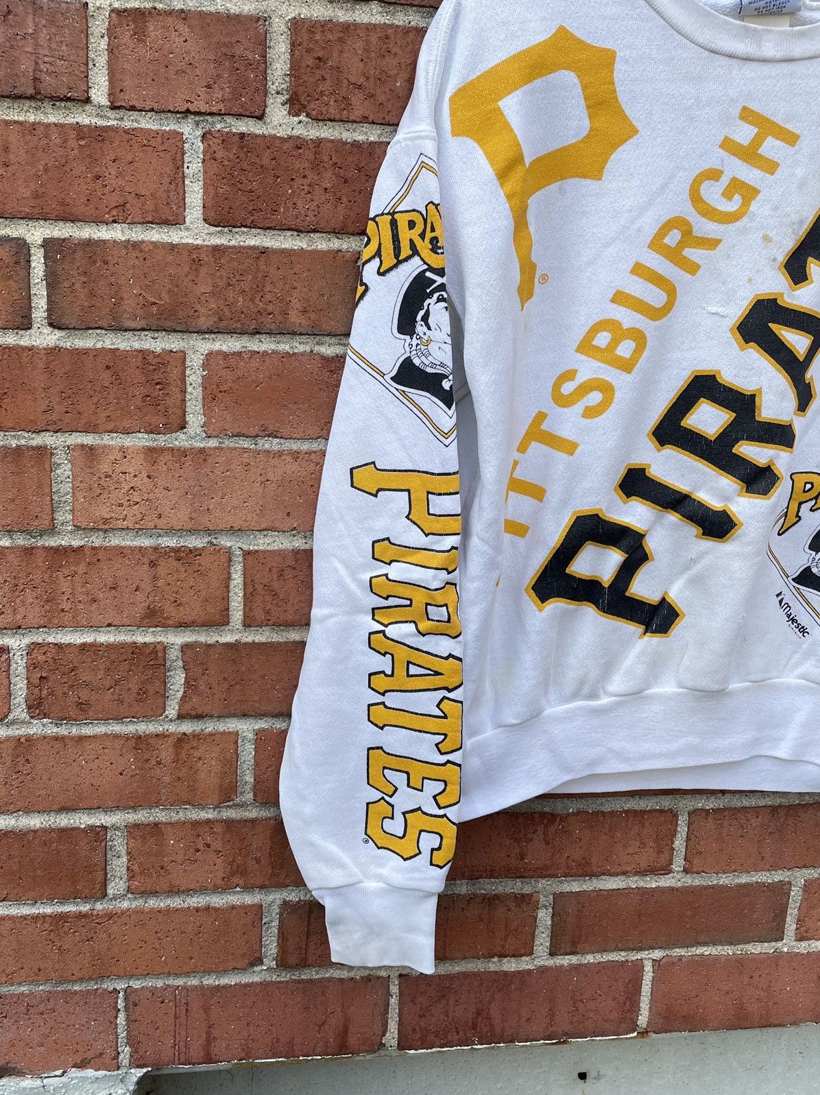 Majestic Rare 80s Majestic MLB Pittsburgh Pirates AOP crewneck Size US M / EU 48-50 / 2 - 3 Thumbnail