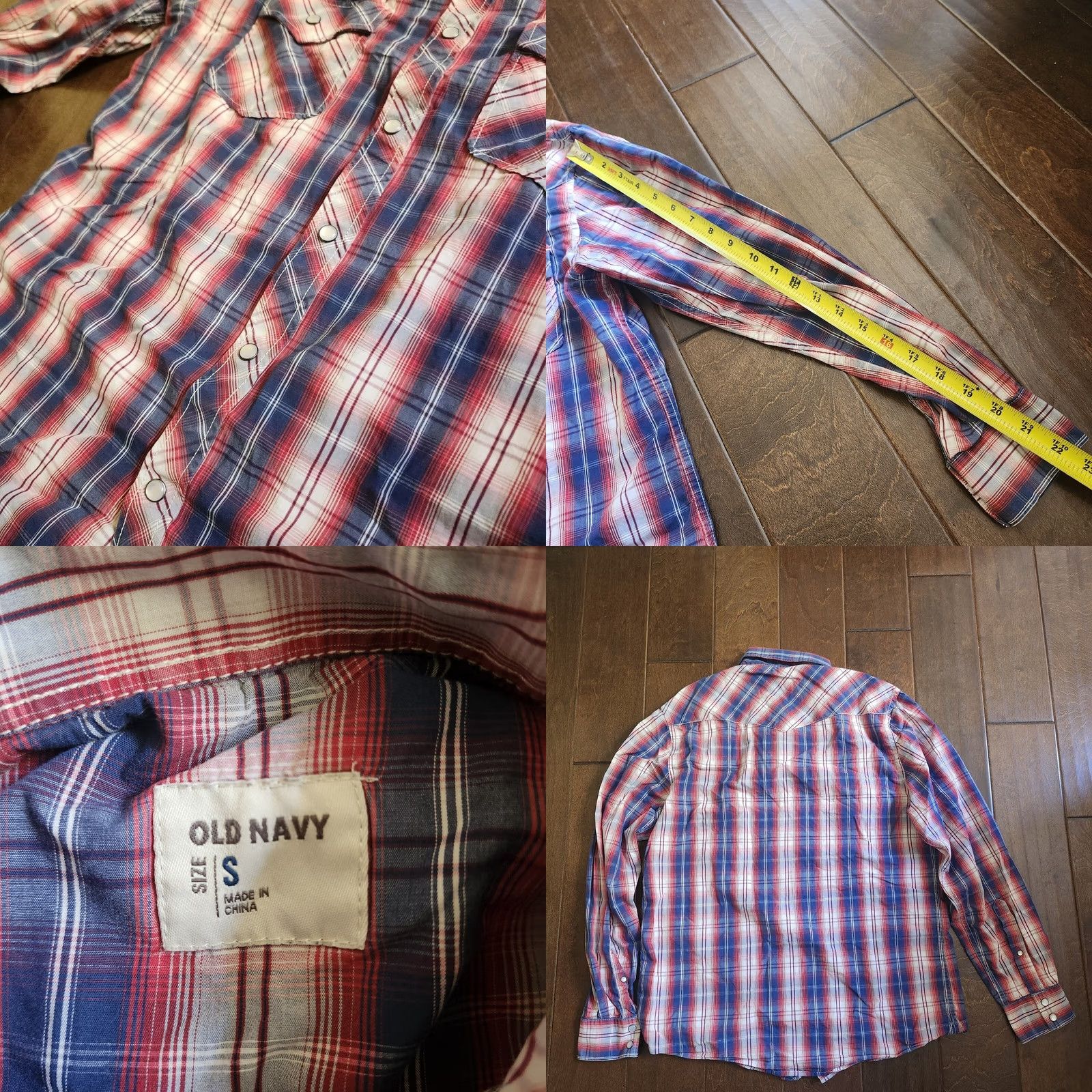 Old Navy Old Navy Mens Plaid Long Sleeve Button Up - Small Size Size US S / EU 44-46 / 1 - 9 Thumbnail