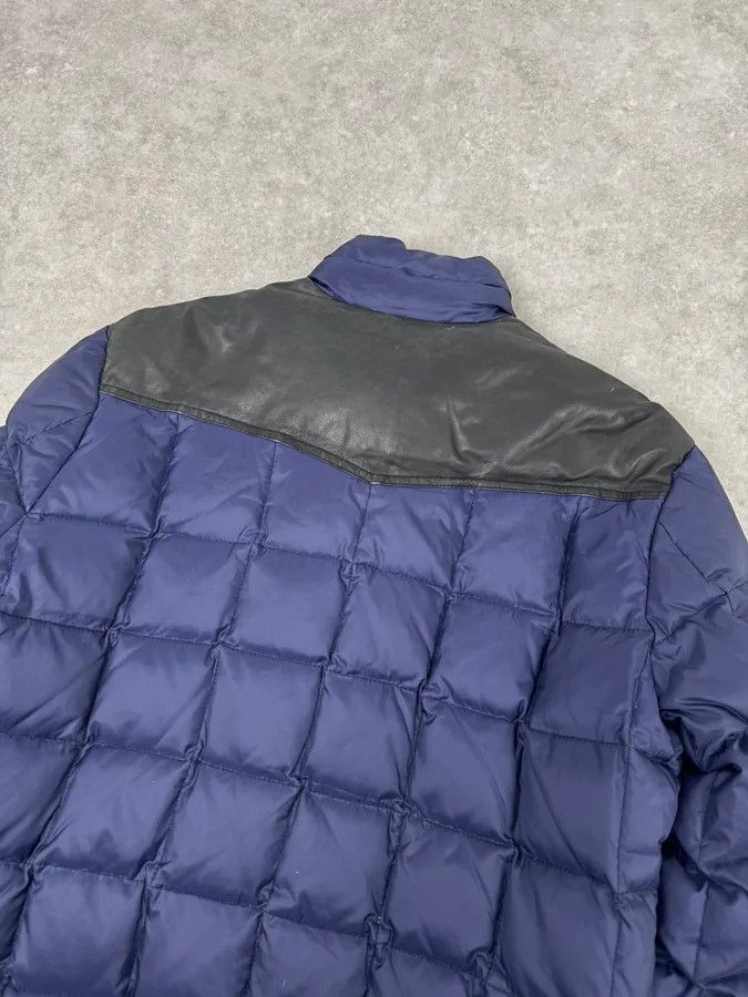 Balmain 2010s Balmain Blue Leather Shoulder Patch Puffer Jacket Size US M / EU 48-50 / 2 - 6 Thumbnail