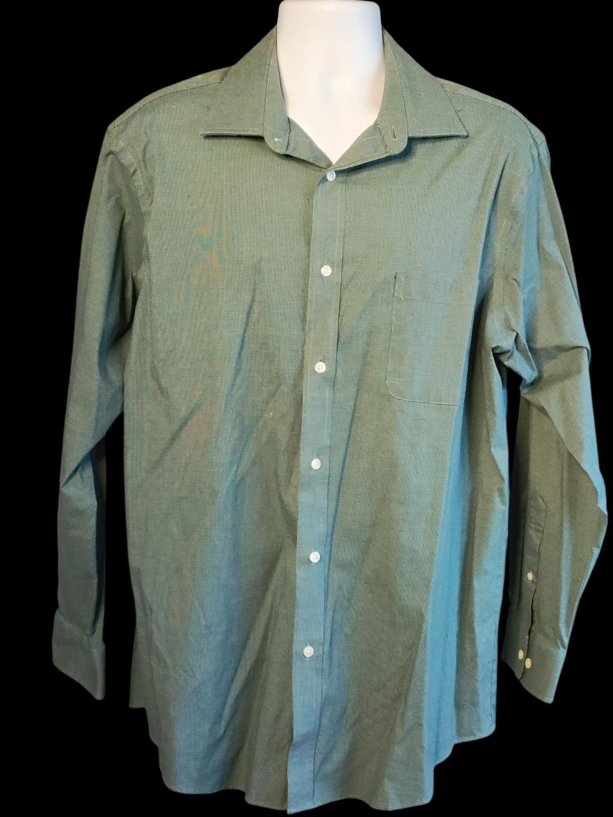 Croft & Barrow Croft & Barrow Men's Long Sleeve Casual Shirt in Light Green Size 38R - 3 Thumbnail