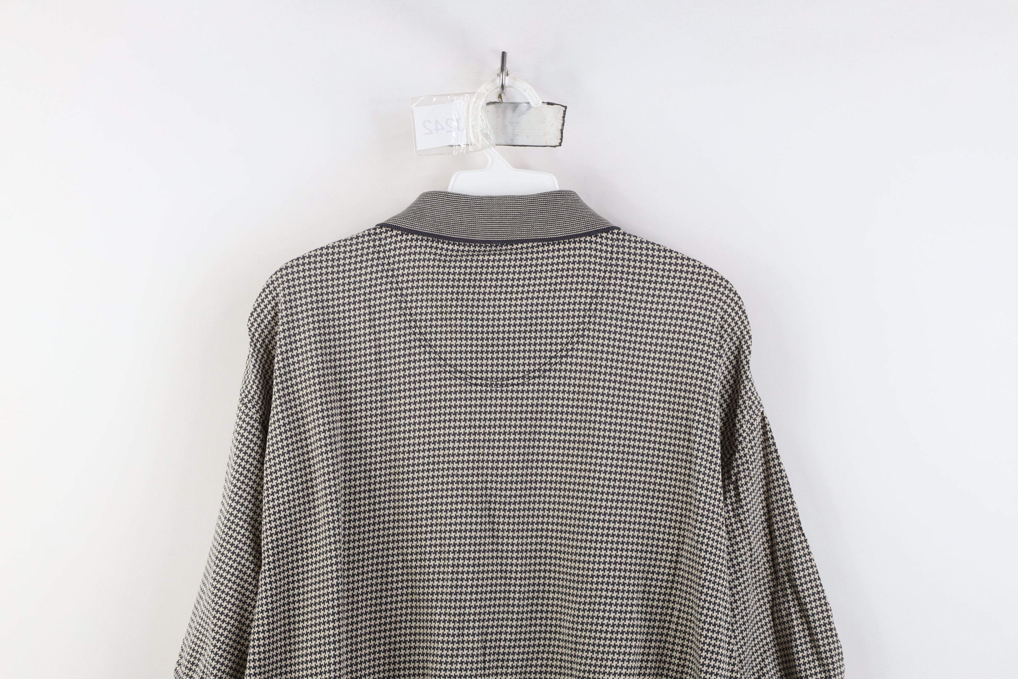 Vintage Vintage 90s Pebble Beach Spell Houndstooth Knit Golf Polo Size US L / EU 52-54 / 3 - 11 Thumbnail