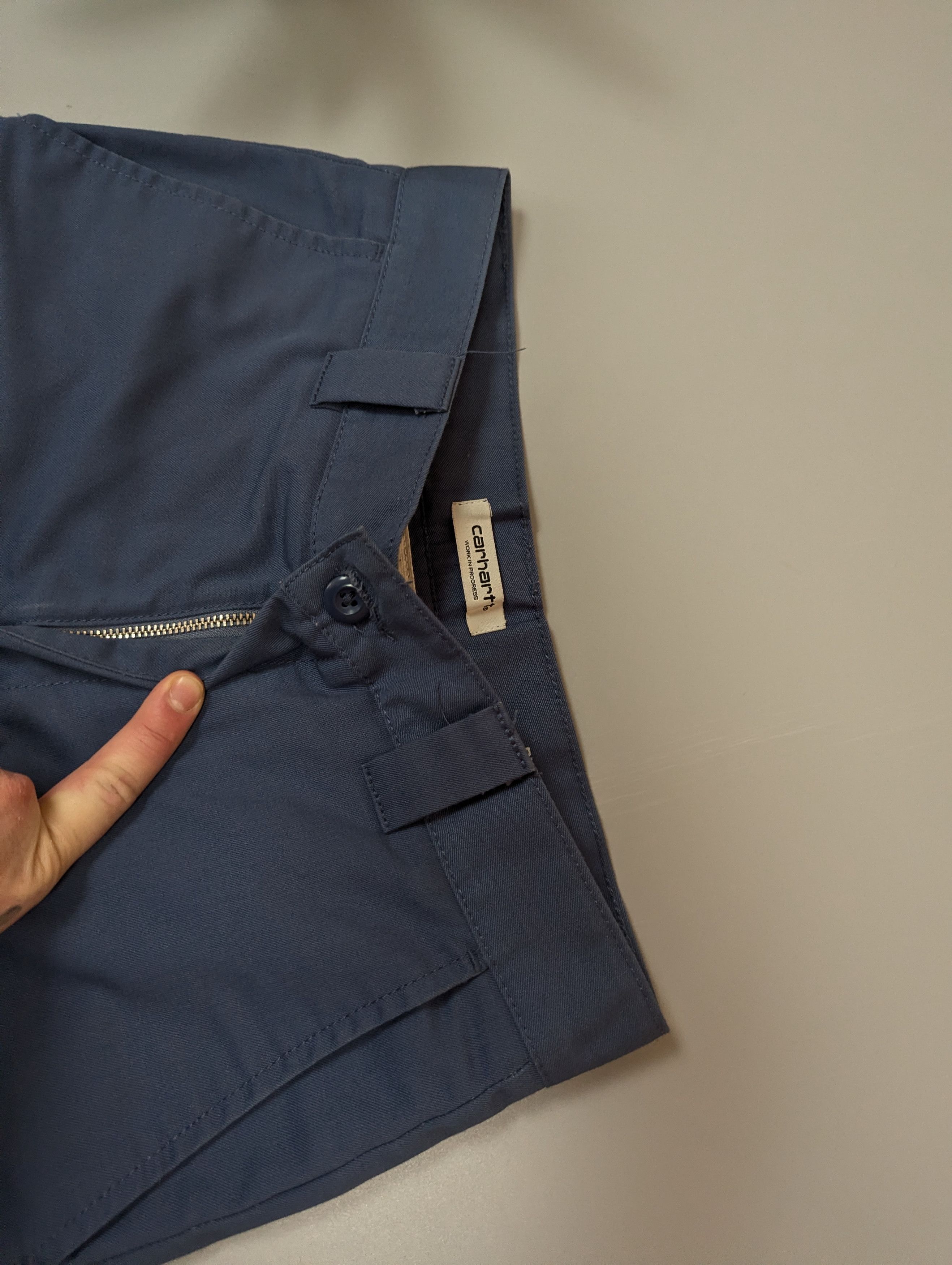 Carhartt Wip Carhartt WIP Master Pant Blue Work Pants Straight Fit Mens Size US 27 - 17 Thumbnail