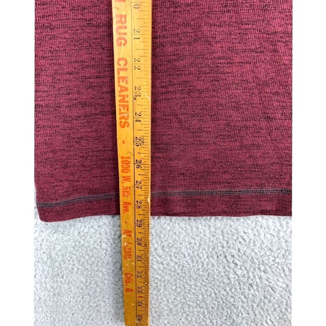 Eddie Bauer Eddie Bauer Pullover Sweatshirt Logo Mens Large Maroon 1/4 Zip Knit Solid Vintage: No Size US L / EU 52-54 / 3 - 7 Thumbnail