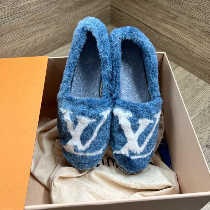 Louis Vuitton Louis Vuitton Classic Logo Blue Fisherman Shoes -2505 Size US 6 / IT 36 - 2 Thumbnail