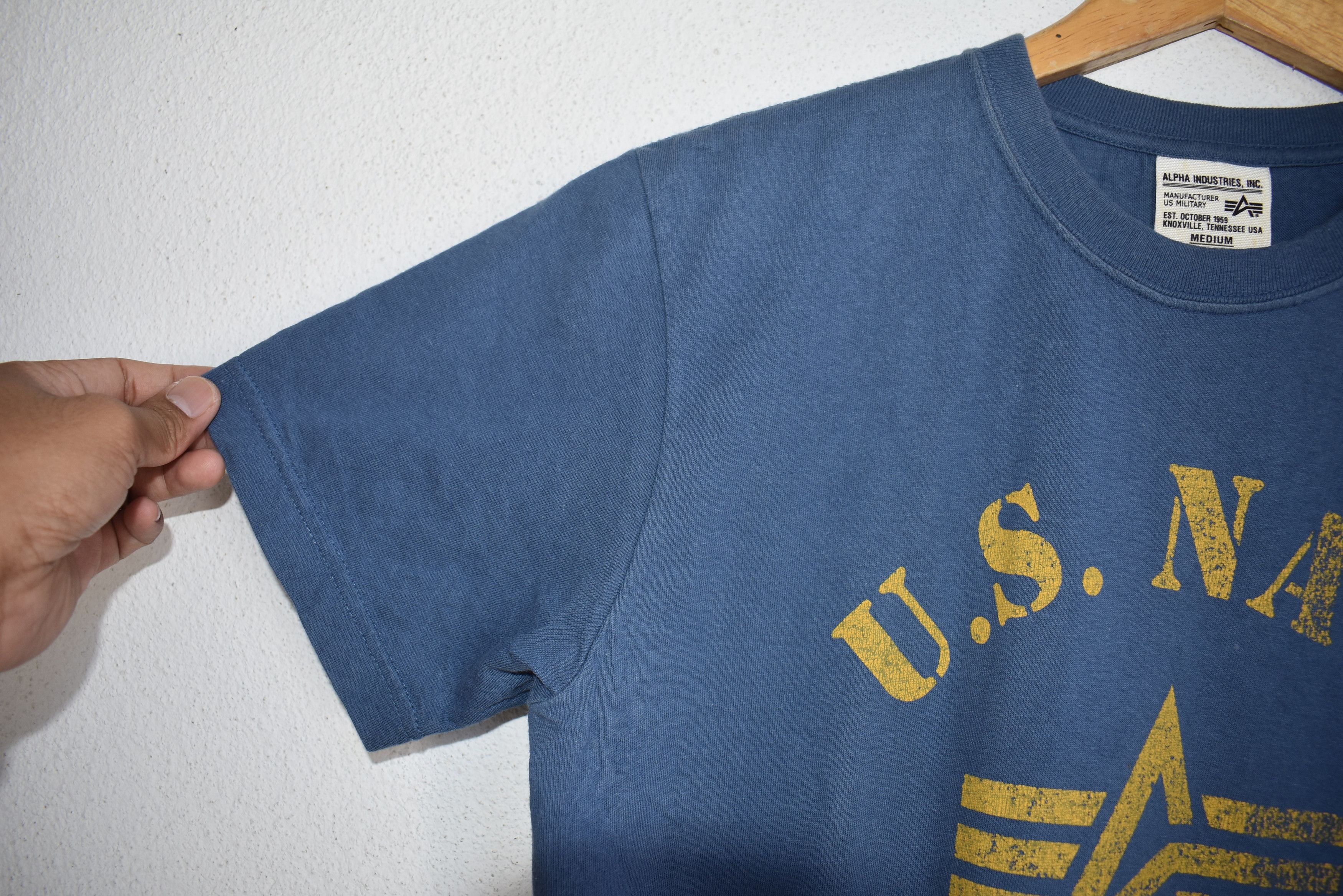 Alpha Industries A016 U.S Navy Tee by Alpha Industries Size US M / EU 48-50 / 2 - 6 Thumbnail