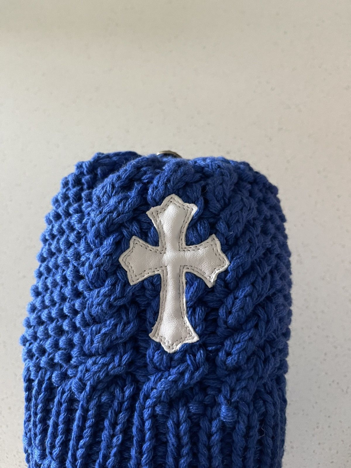 Chrome Hearts Chrome Hearts Knit Patch Blue Beanie Size ONE SIZE - 7 Thumbnail