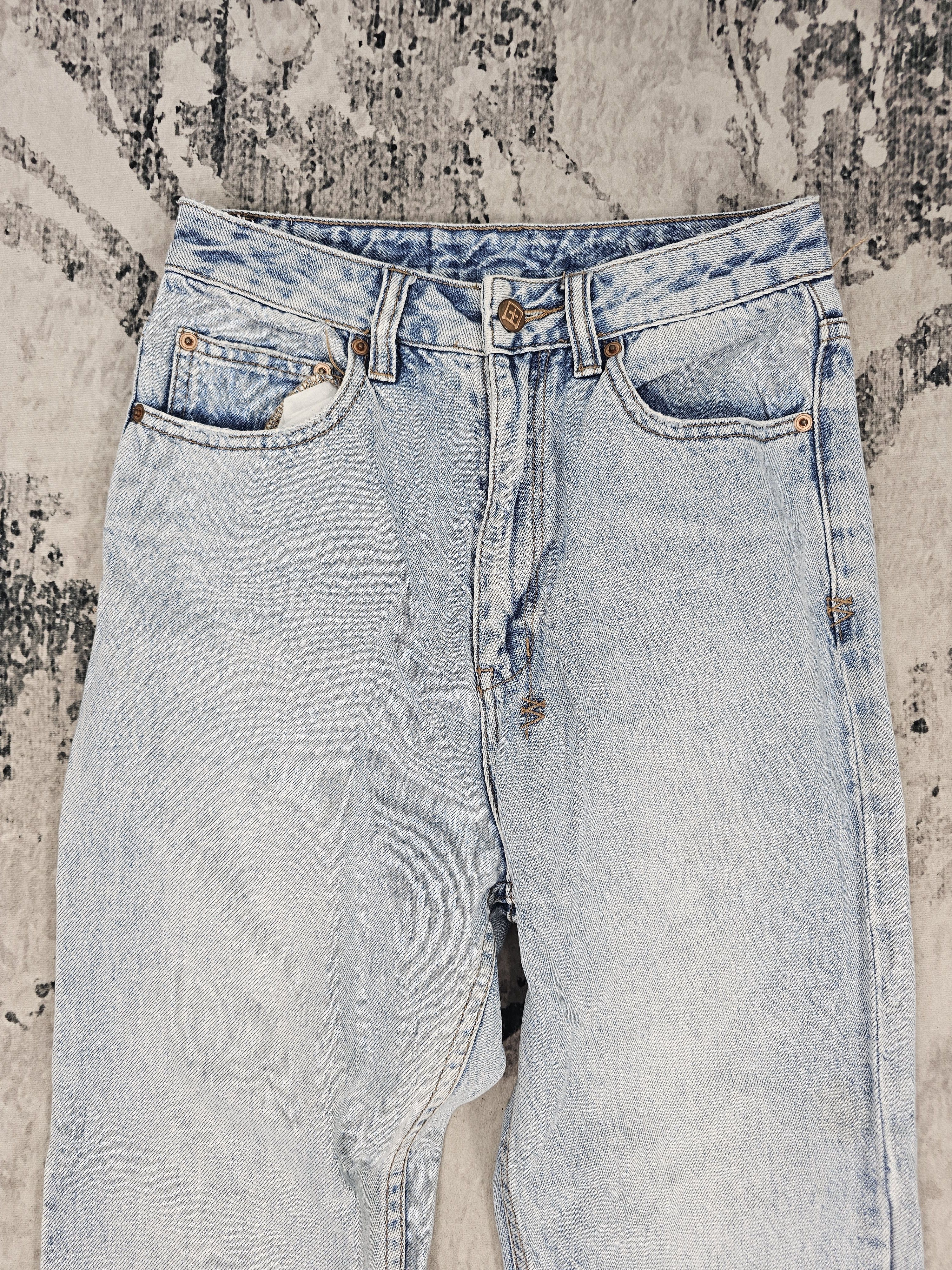 Ksubi KSUBI Light Blue Faded Design High Rise Cropped Jean JB0267 Size 26" / US 2 / IT 38 - 8 Thumbnail
