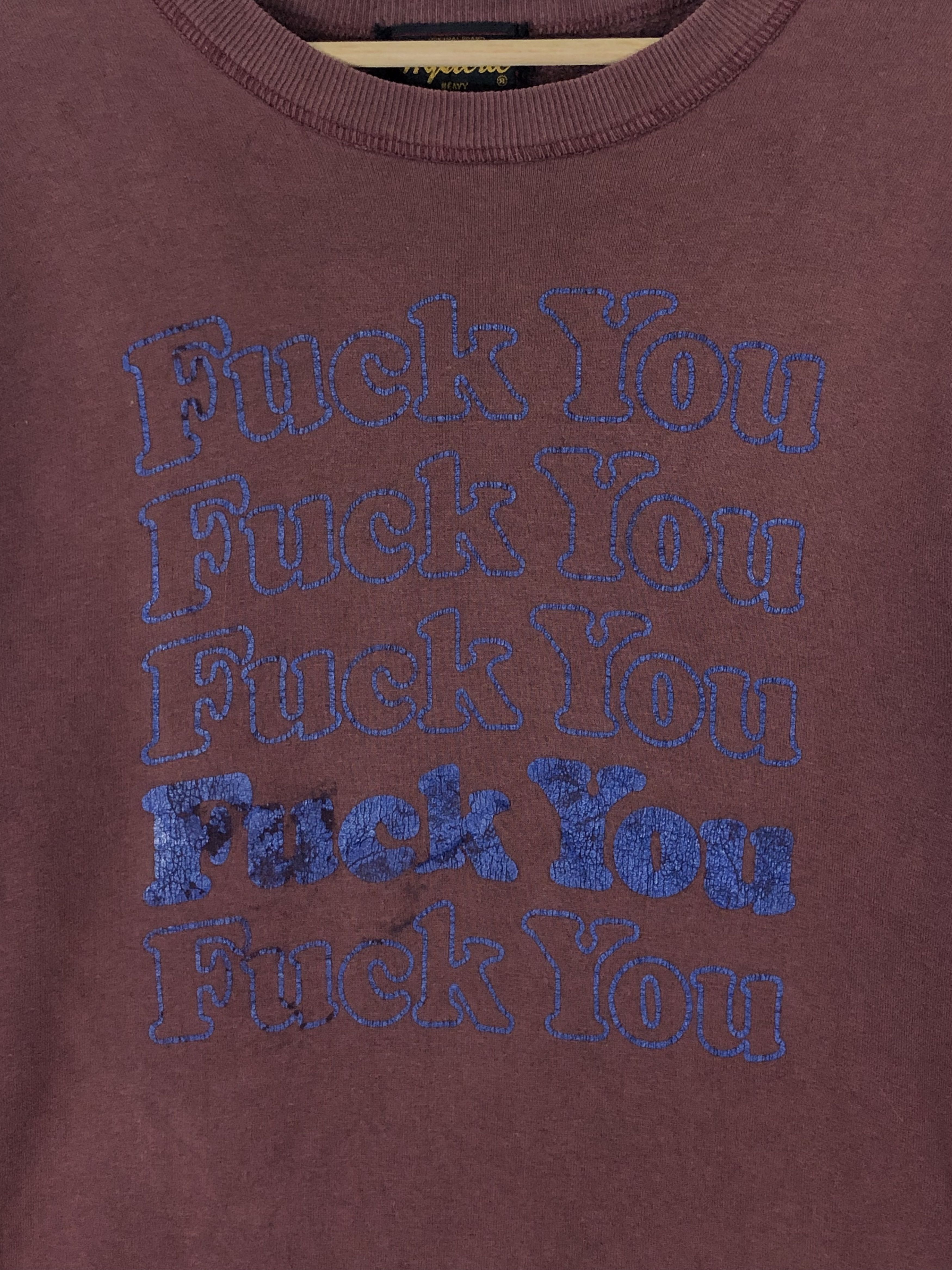 Hysteric Glamour RARE🔥VINTAGE 90’S DISTRESS HYSTERIC GLAMOUR “FUCKYOU” Size US M / EU 48-50 / 2 - 8 Thumbnail