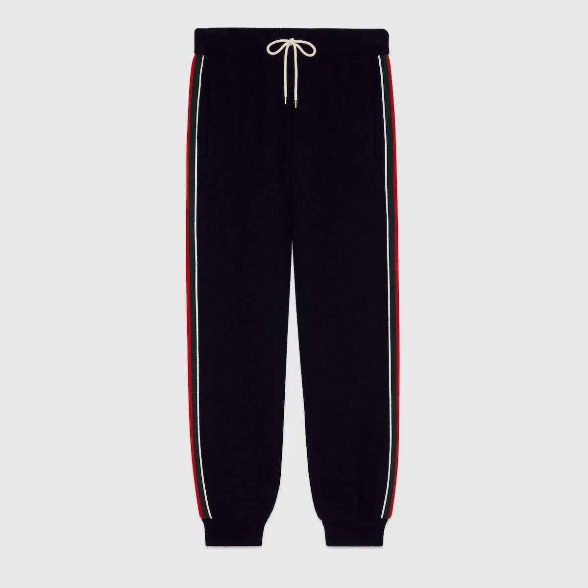 Gucci o1s1wg110225 Wool Jersey Jogging Pant With Web in Multicolor Size US 30 / EU 46 - 1 Preview