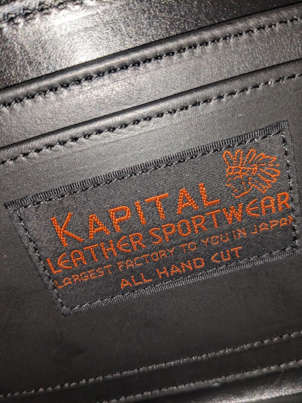 Kapital Kapital Bone Hand Journey Pass Case Wallet Black Size ONE SIZE - 5 Thumbnail