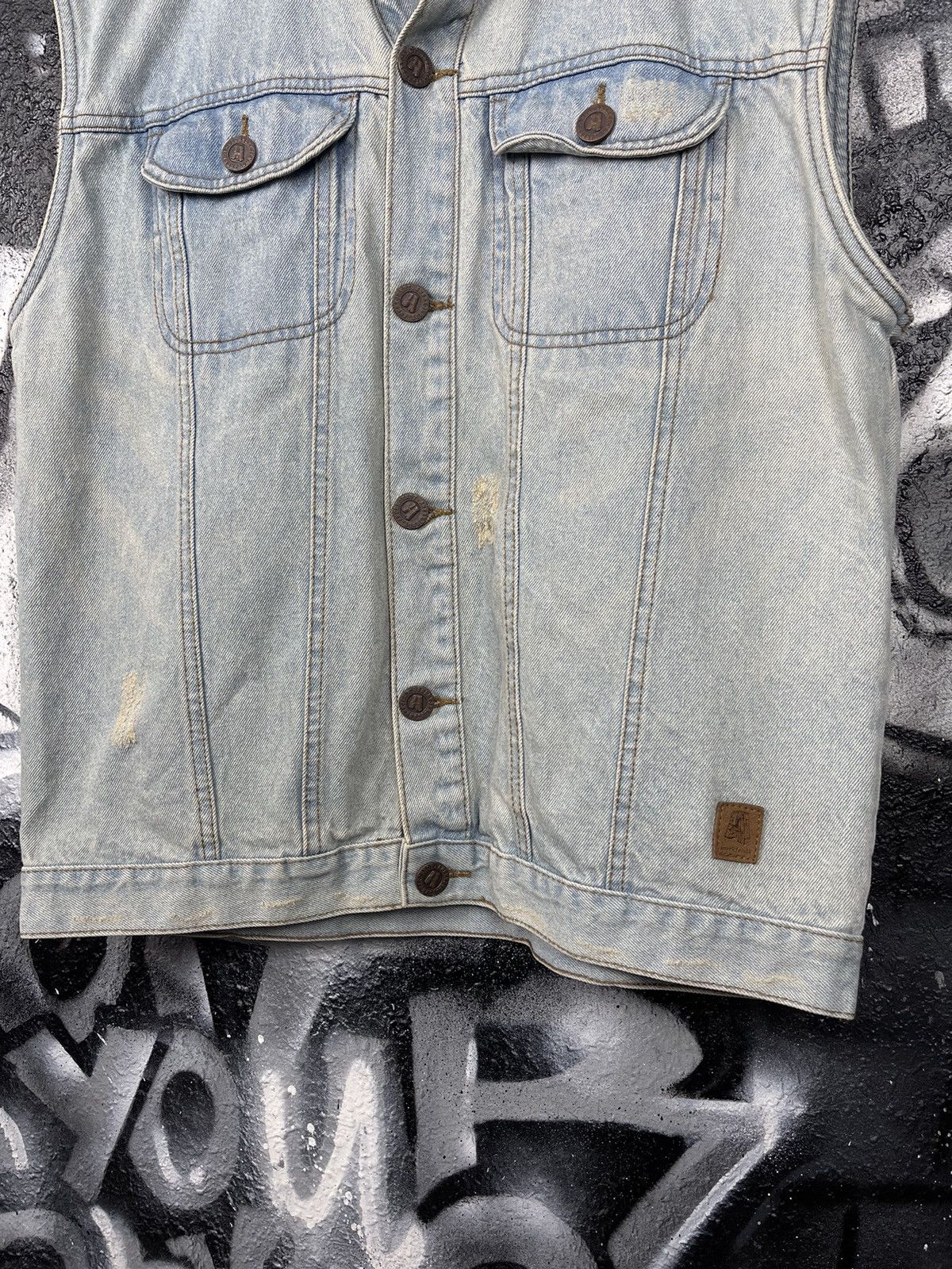 Anerkjendt Anerkjendt Though Of Denmar Blue Denim Jeans Vest Size L Size US M / EU 48-50 / 2 - 4 Thumbnail