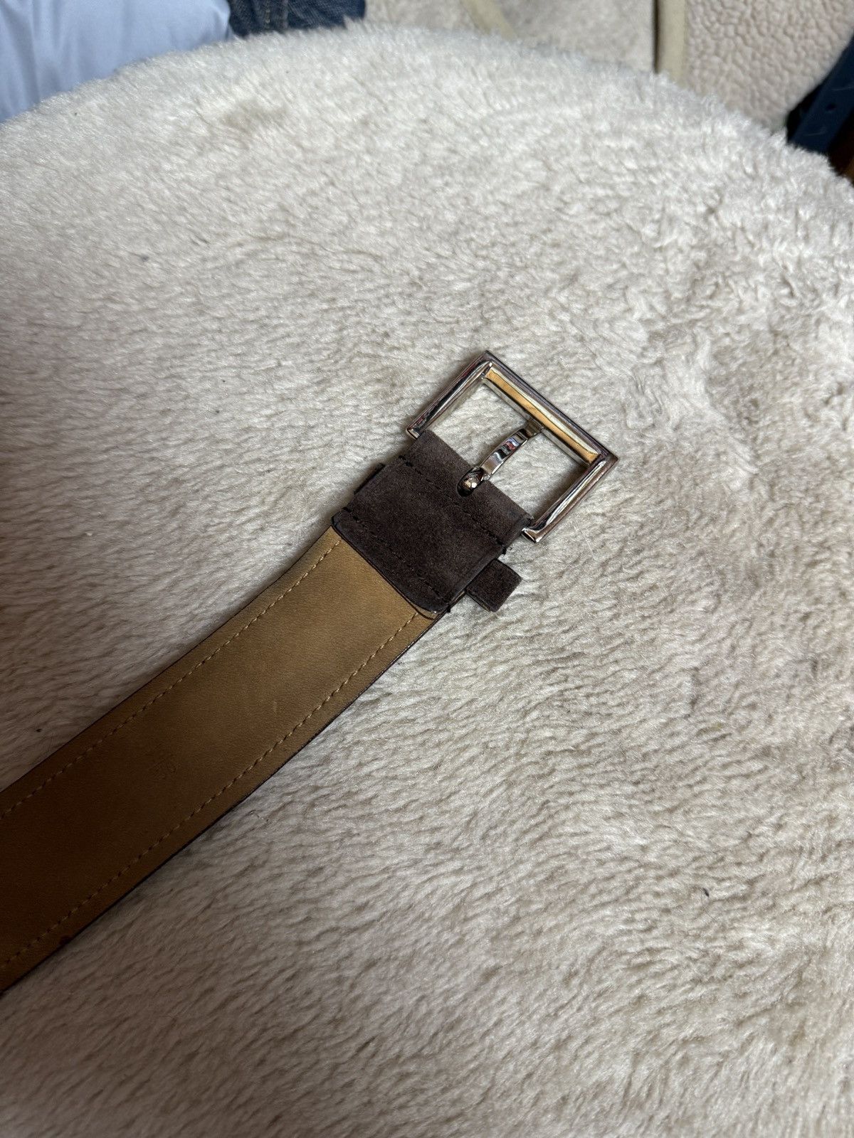 Prada PRADA Leather Metal Logo Belt y2k Size ONE SIZE - 5 Thumbnail