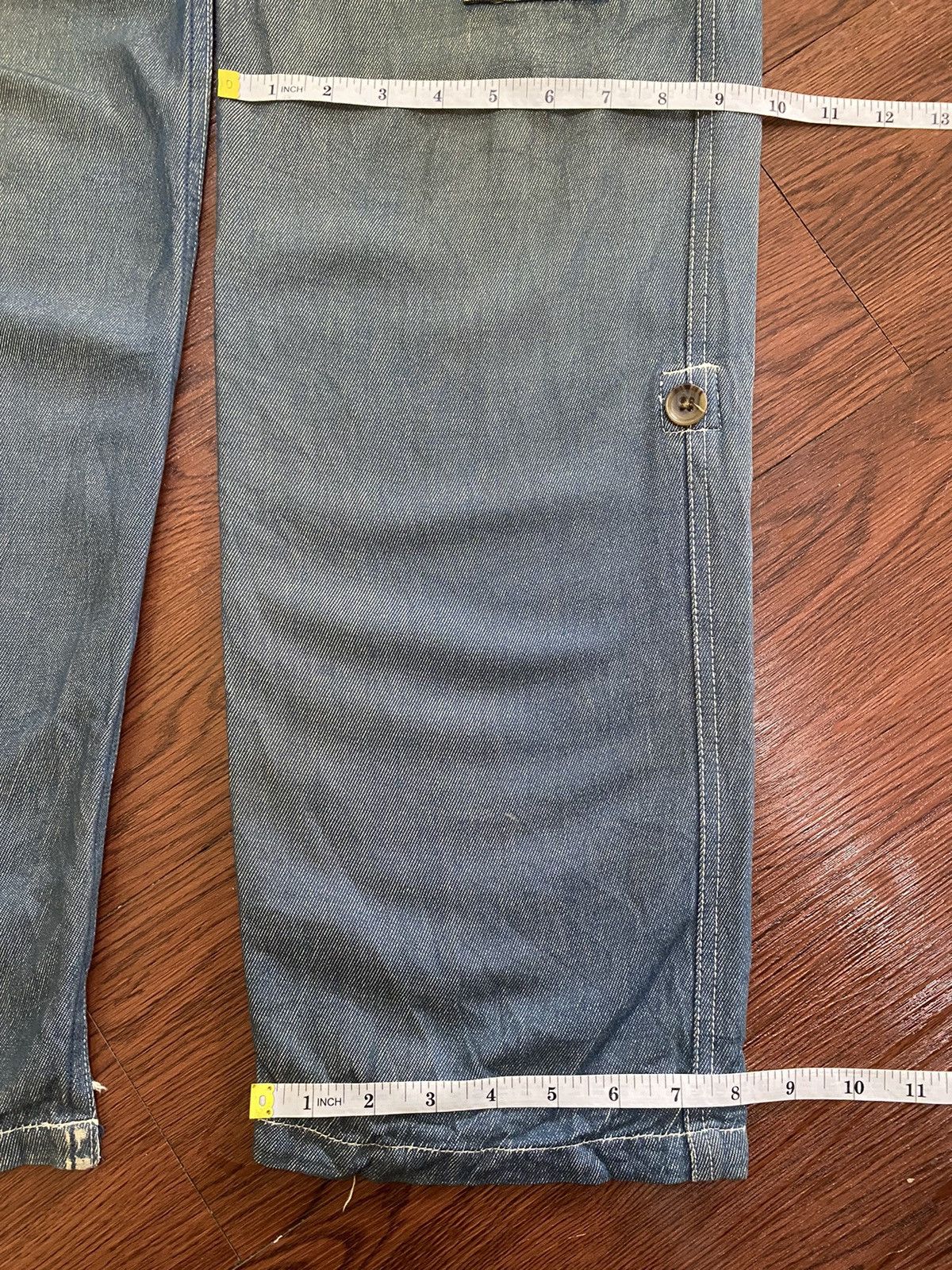 Vintage Vintage Japanese Brands Blue Wash Cargo Loose Soft Pants Size US 32 / EU 48 - 13 Thumbnail