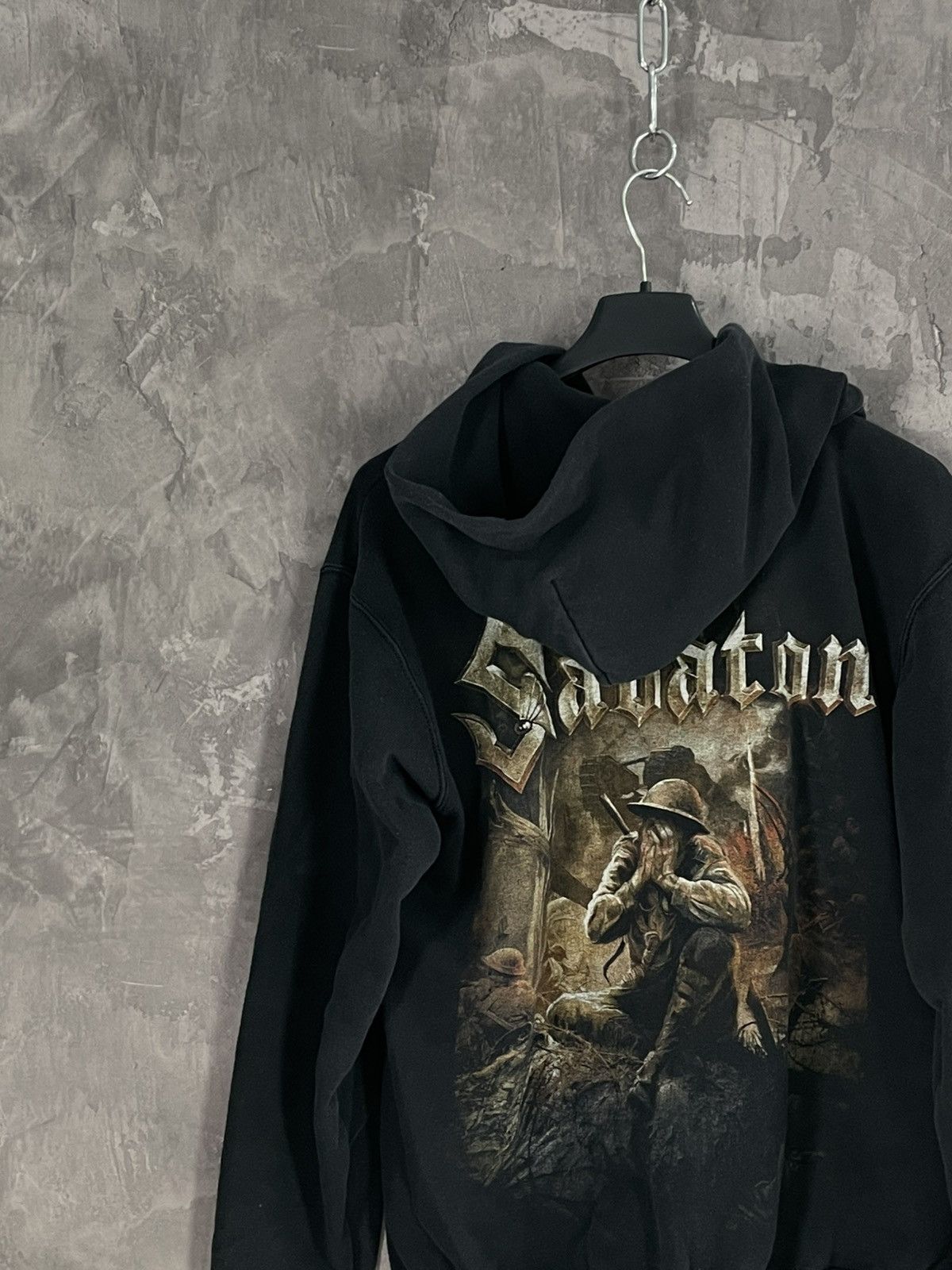 Band Tees × Vintage Sabaton Vintage Streetwear Punk Retro Zip Up Hoodie Size US S / EU 44-46 / 1 - 4 Thumbnail