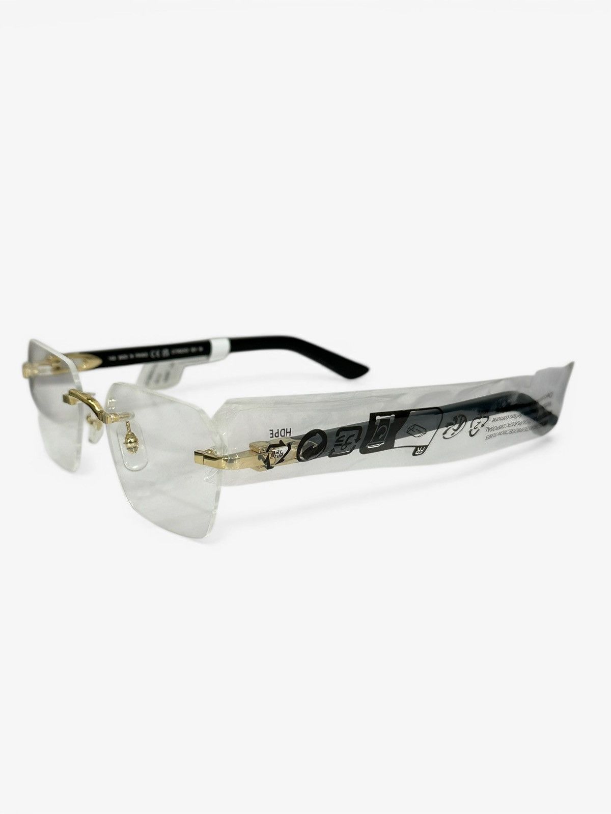 Cartier Cartier Rectangle Rimless Glasses CT0623O Size ONE SIZE - 3 Thumbnail