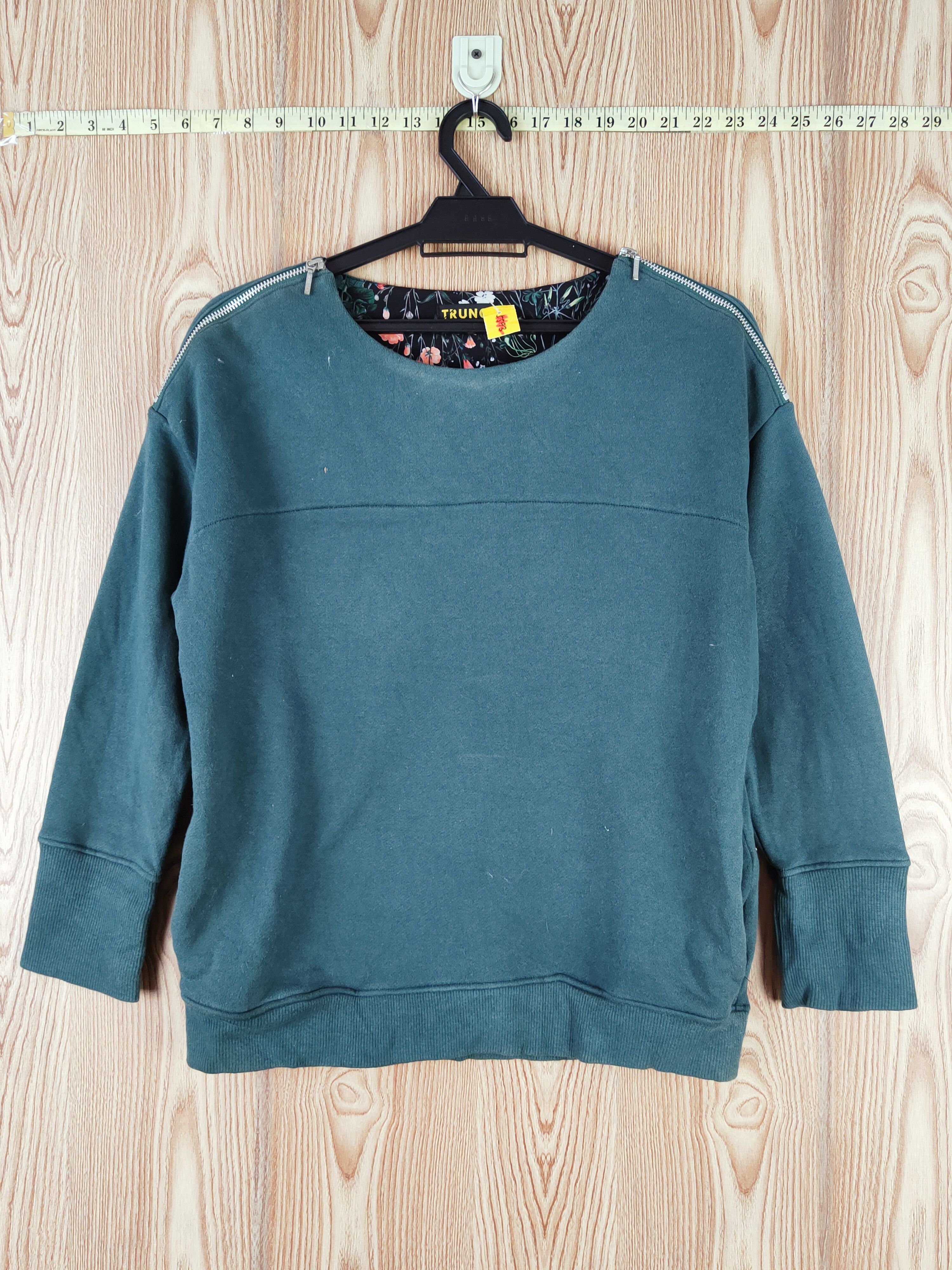 Japanese Brand × Vintage Truno-Noisemaker Green Sweatshirts #W578 Size M / US 6-8 / IT 42-44 - 1 Thumbnail