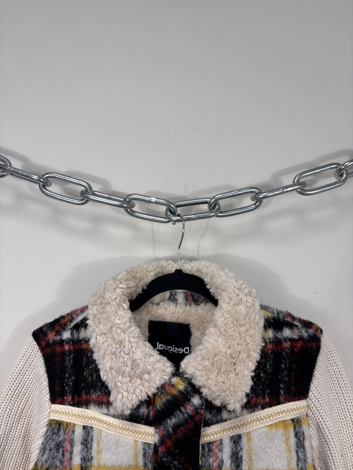 Desigual Desigual Women’s Checkered Fleece Lined Trucker Jacket Size M / US 6-8 / IT 42-44 - 7 Thumbnail
