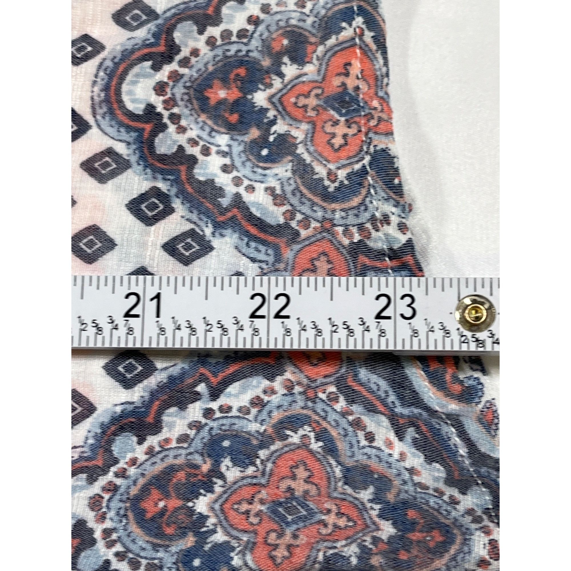 Designer Ruby RD SKU 7730 Womens Boho Chic Patchwork Print Top Blouse Size L / US 10 / IT 46 - 6 Thumbnail