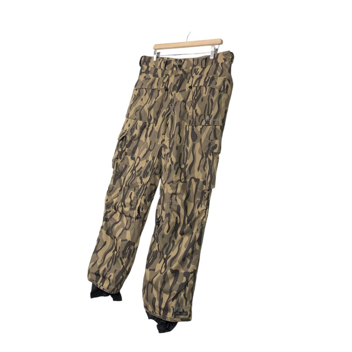 Japanese Brand 🔥VINTAGE CAMOUFLAGE SKI CARGO PANTS COLUMBIA MULTI POCKETS Size US 36 / EU 52 - 4 Thumbnail