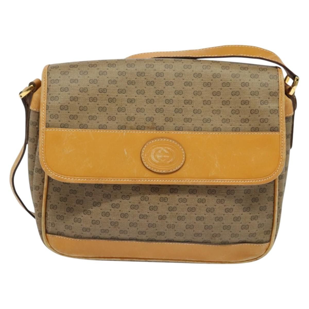 Gucci GUCCI Micro GG Supreme Shoulder Bag Pvc Beige Gold 001 14 Size ONE SIZE - 2 Thumbnail