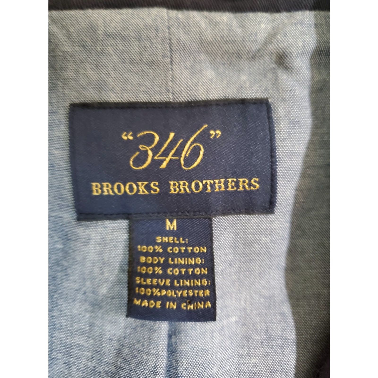 Brooks Brothers Brooks Brothers Signature 346 Fit 100% Cotton Blue Sport Coat Mens Size Medium Jacket Coat Size US M / EU 48-50 / 2 - 3 Thumbnail