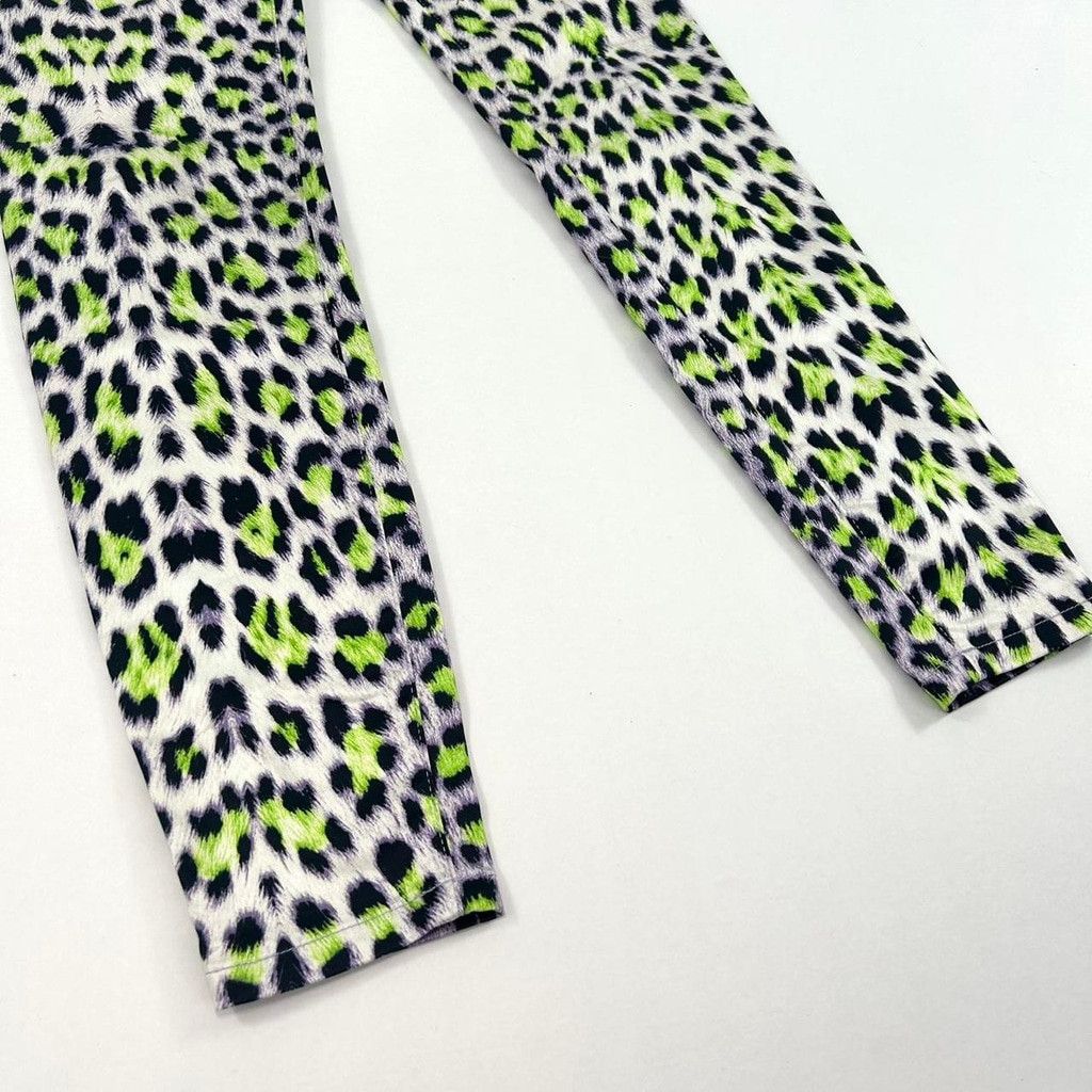 Just Cavalli y2k Cavalli white green and black leopard print jeans Size 31" - 6 Thumbnail