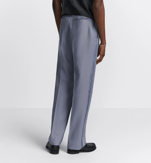 Dior o1w1db10525 493C10 Evening Pant in Blue Size US 34 / EU 50 - 6 Thumbnail