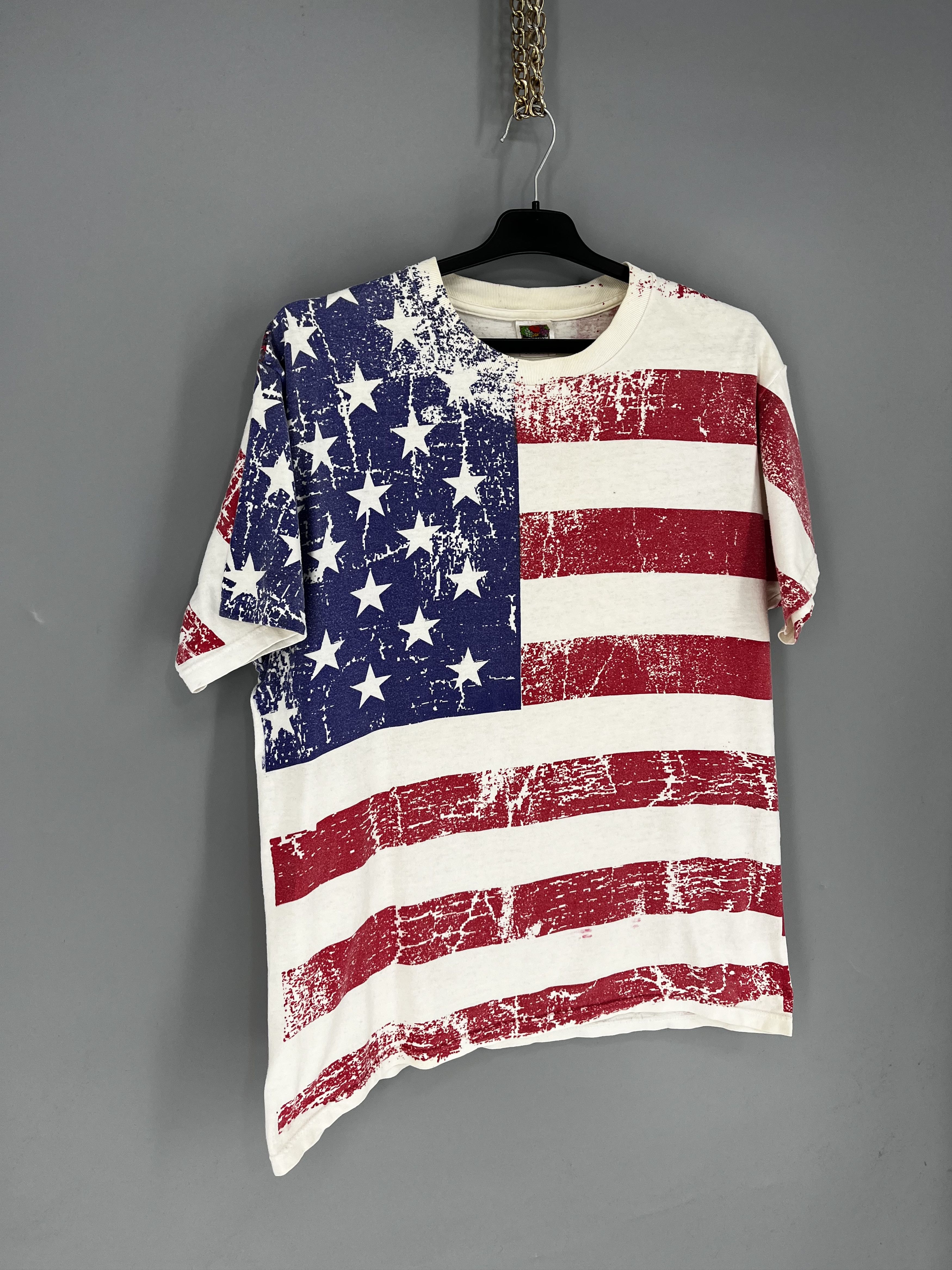 Vintage 90s Vintage USA United States American Flag All Over Print Size US L / EU 52-54 / 3 - 2 Thumbnail