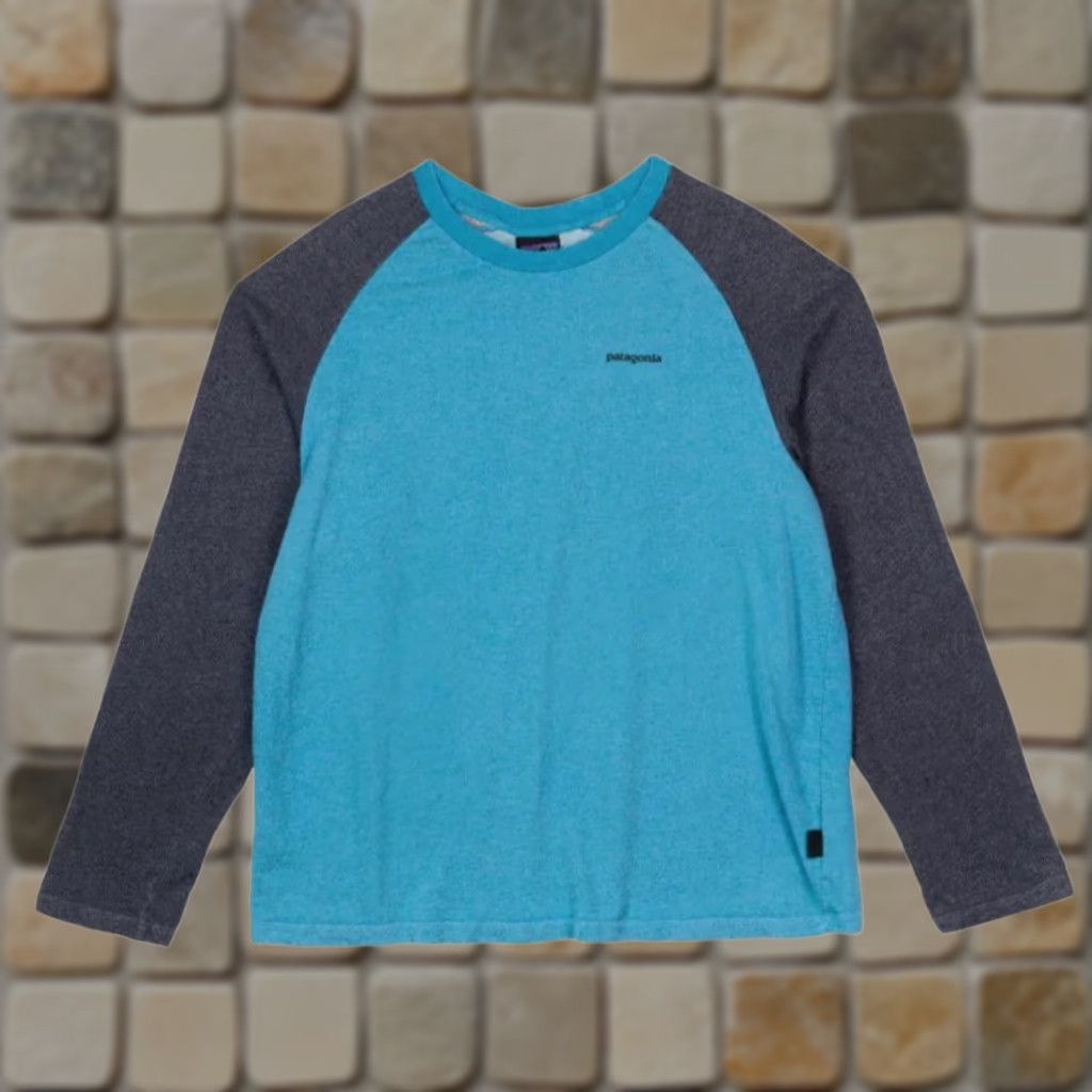 Patagonia Patagonia P-6 Logo Lightweight Crew Neck Sweatshirt Mens Sz S Blue Gray 2017 Outdoor Logo Double-Sided Organic Cotton Blend T-Shirt Style 39485 Size US S / EU 44-46 / 1 - 1 Thumbnail