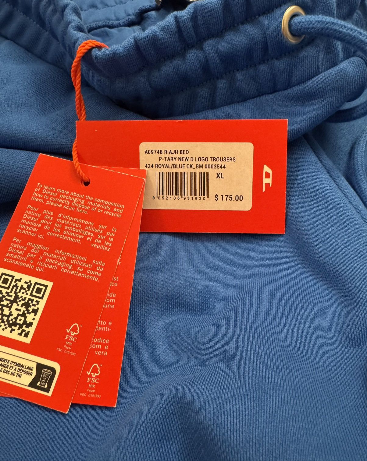 Diesel 🔥250$ Diesel P-Tary New Logo Sweatpants/Diesel Logo Trousers Size US 34 / EU 50 - 10 Thumbnail