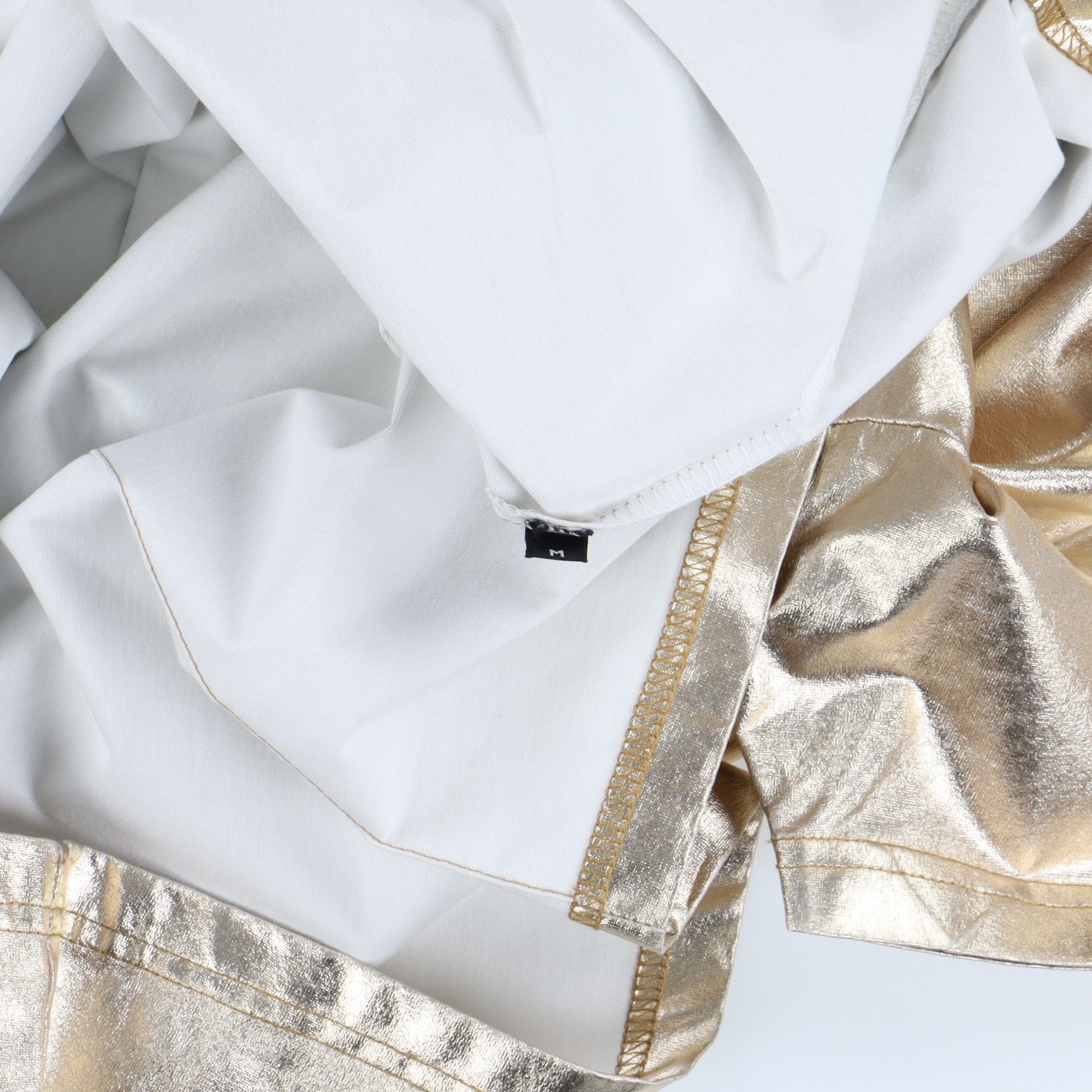 Givenchy Metallic Gold Shoulder Zip Oversized T-Shirt Size US M / EU 48-50 / 2 - 3 Thumbnail