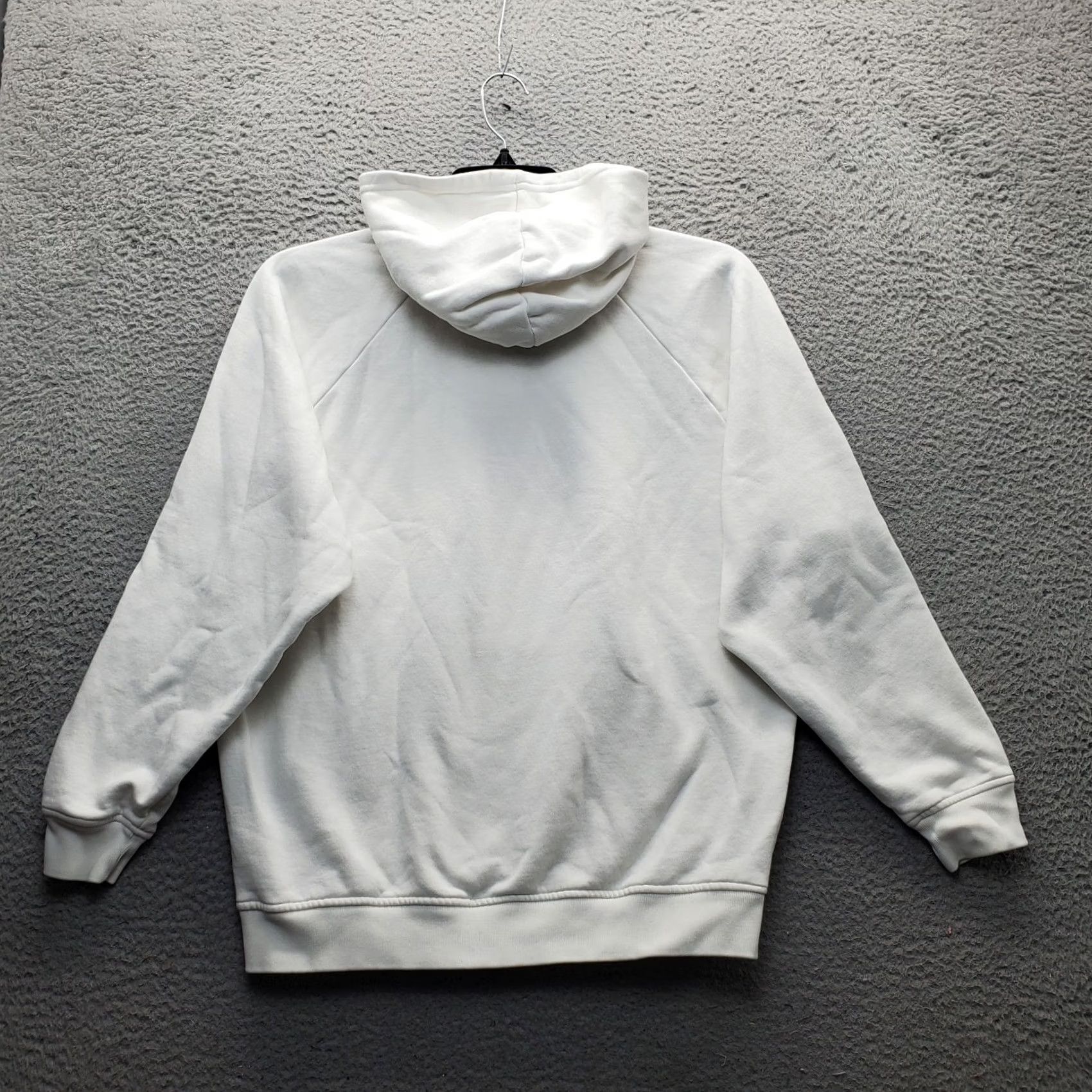 Adidas Adidas Womens Small White Embroidered Logo Hoodie Pullover Athletic Fleece Lined Raglan Sleeve Size S / US 4 / IT 40 - 2 Thumbnail