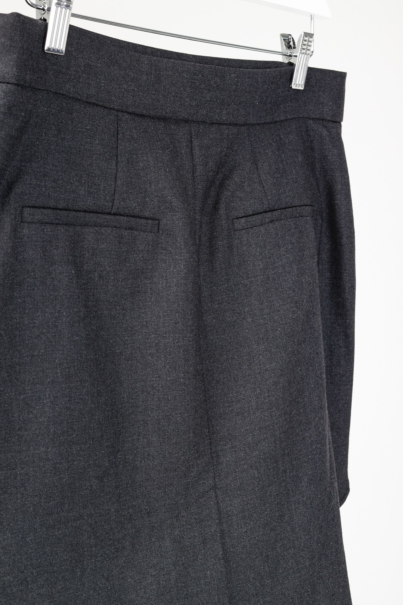Brunello Cucinelli Brunello Cucinello Grey Wool Layered Fish-Tail Mini Skirt Size 27" / US 4 / IT 40 - 6 Thumbnail